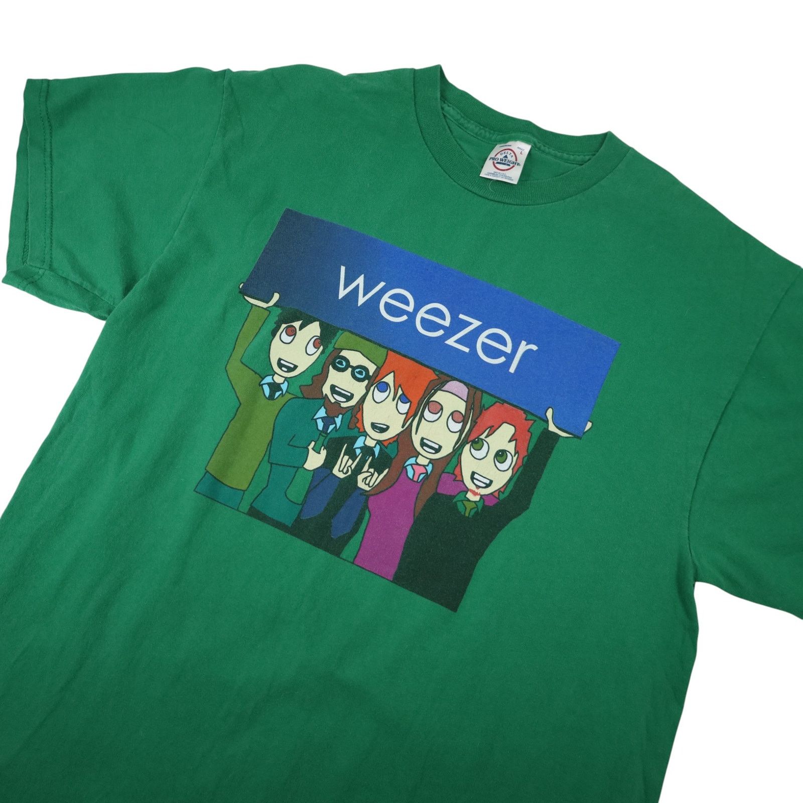 Vintage Vintage Y2k Weezer Cartoon Group Photo Band Tee Size US L / EU 52-54 / 3 - 2 Thumbnail