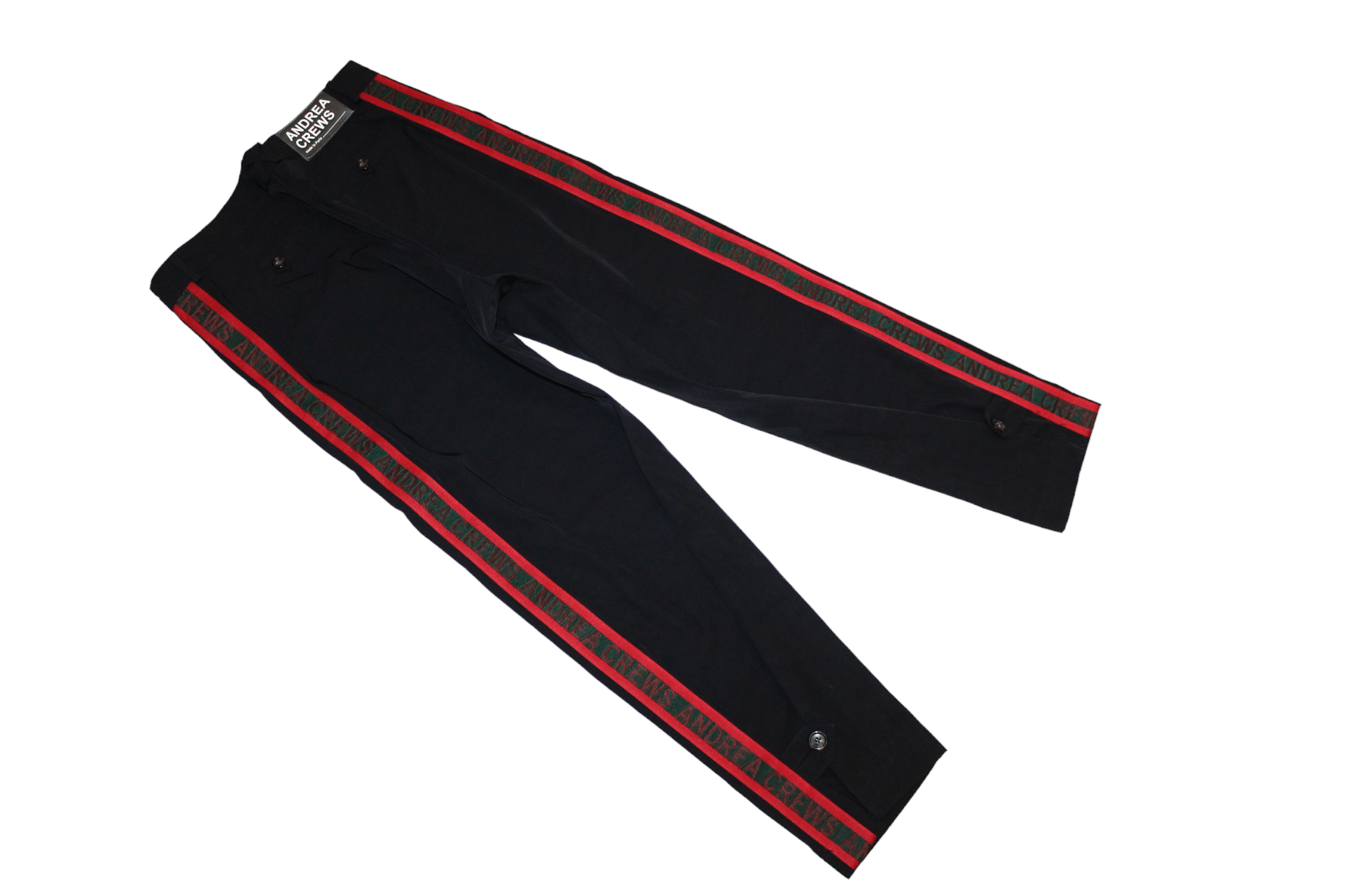 Andrea Crews Andrea Crews 100% Polyamide Logo Taped Pants Size US 31 - 3 Thumbnail