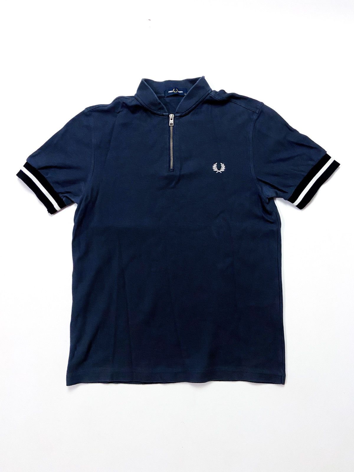 Fred Perry Vintage Fred Perry Zip Polo T-Shirt Y2K Size US M / EU 48-50 / 2 - 1 Thumbnail