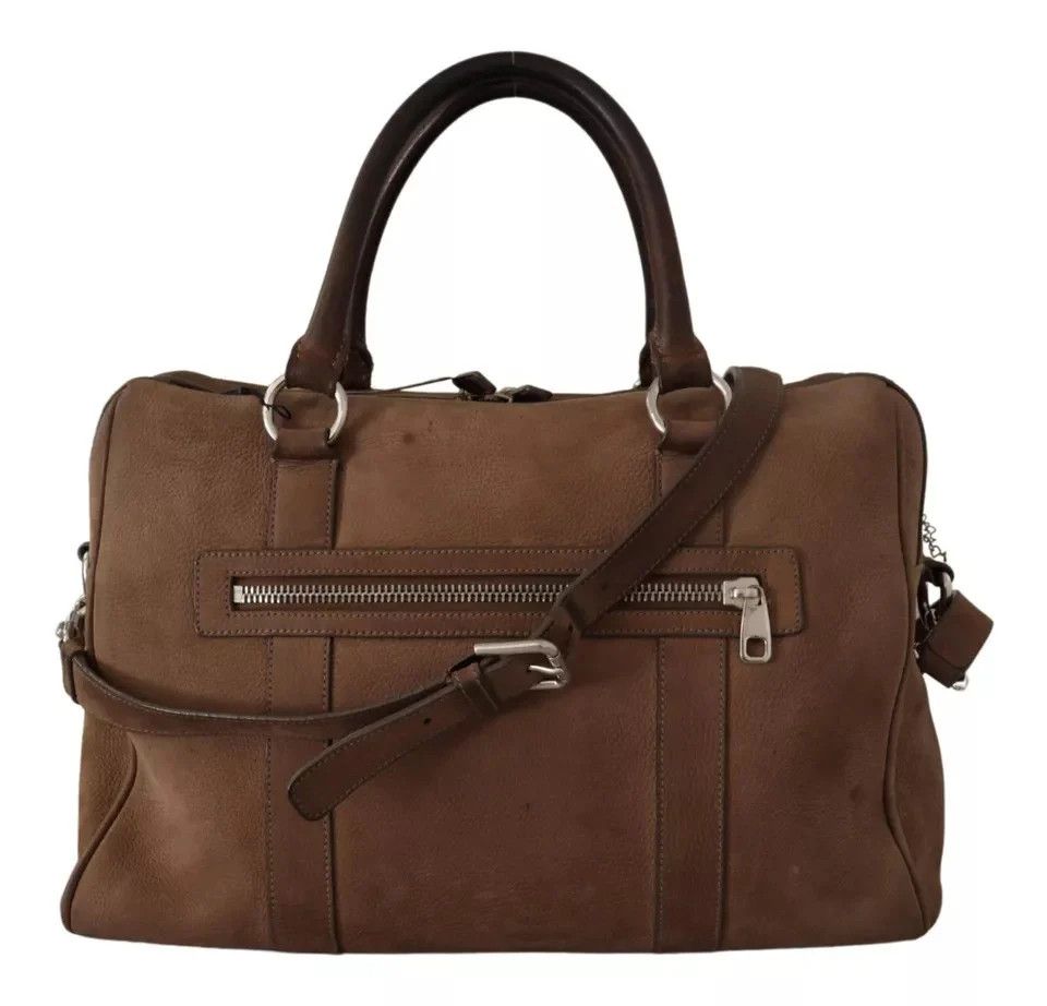 Dolce & Gabbana Dolce & Gabbana Cognac Leather Crossbody for Travel & Gym Size ONE SIZE - 1 Thumbnail