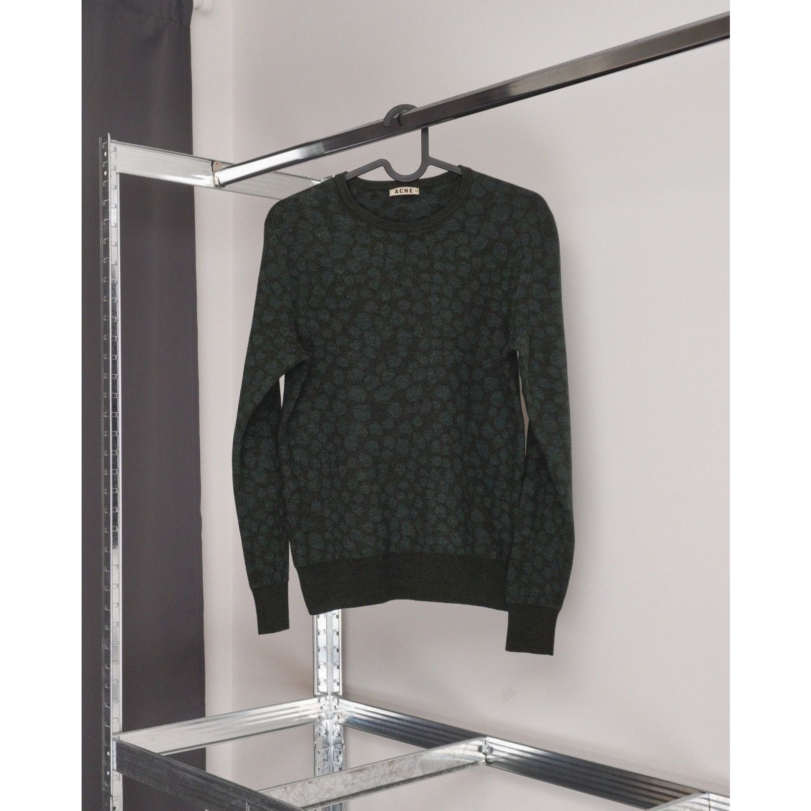 Acne Studios Acne studios dark green leo lana wool sweater Size S / US 4 / IT 40 - 1 Thumbnail