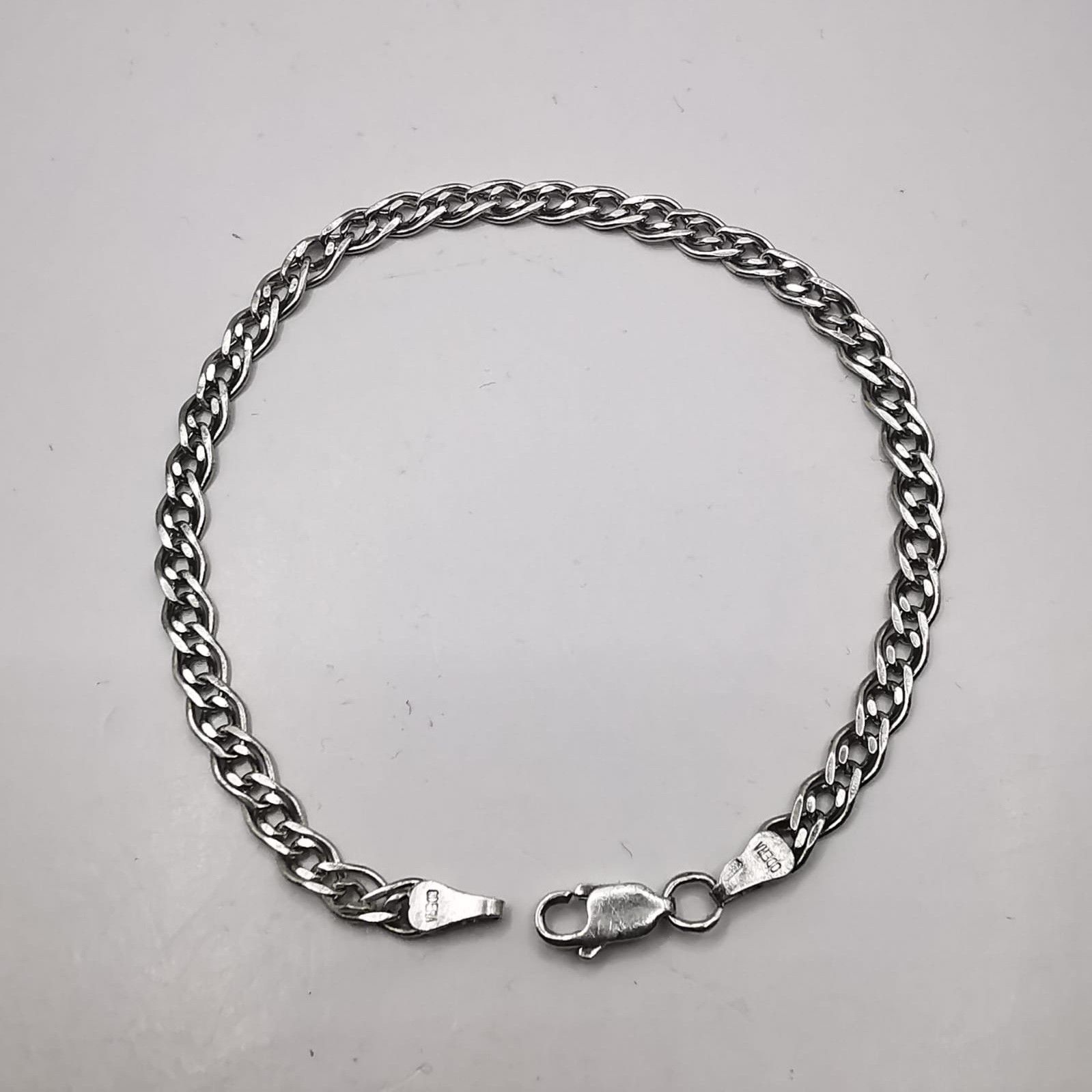 Sterling Silver Vintage Bracelet Jewelry,925 Sterling Silver seal, 5,67g Size ONE SIZE - 5 Thumbnail