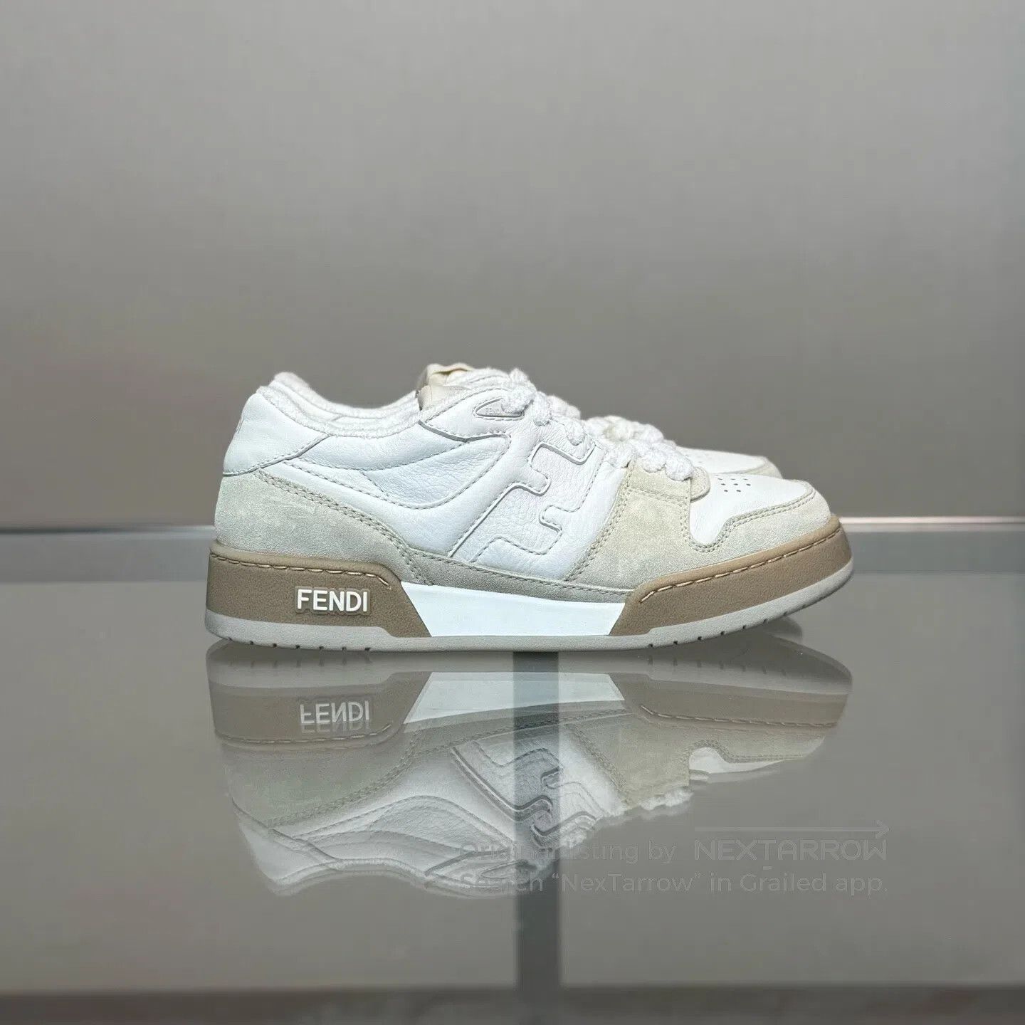 Fendi FENDI Match White Brown shoes Size US 4.5 / IT 34.5 - 3 Thumbnail