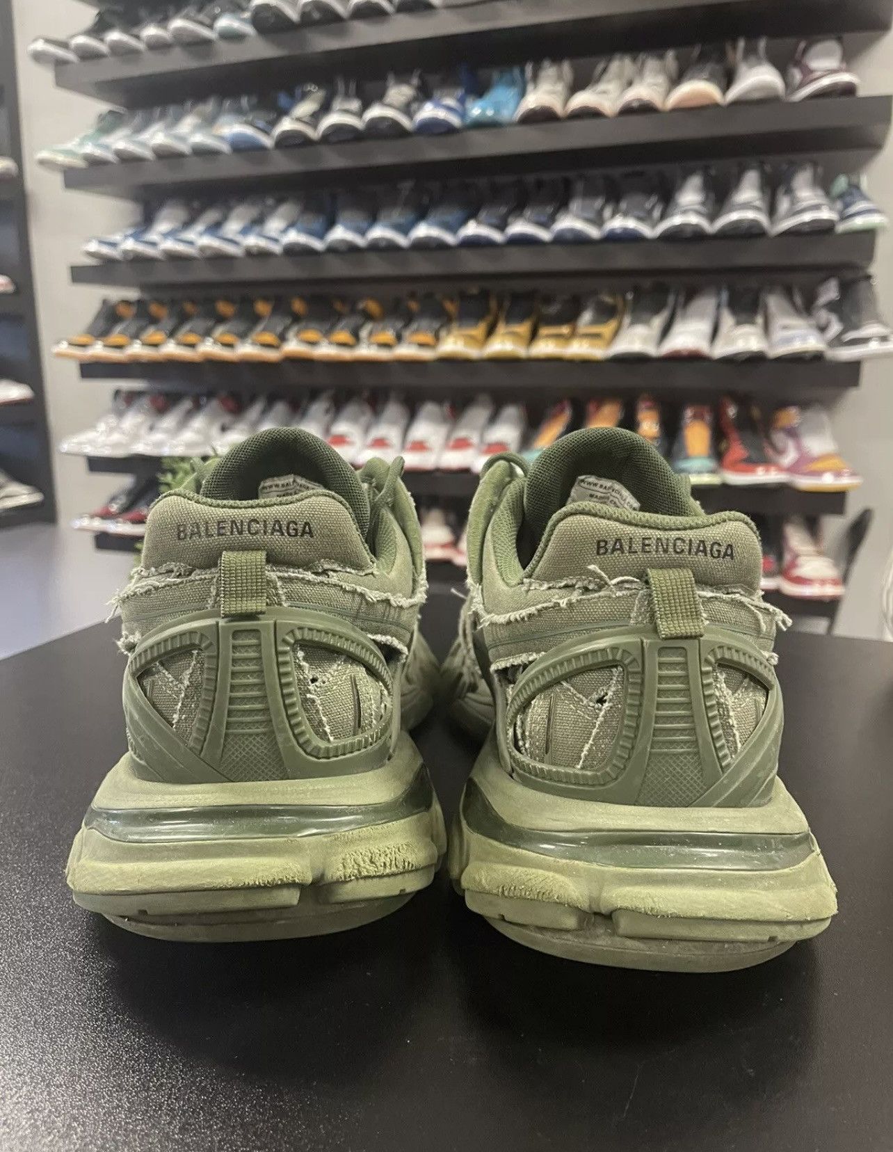 Balenciaga Size 13 - Balenciaga Track2 Sneakers Khaki Green 46EU Size US 13 / EU 46 - 4 Thumbnail