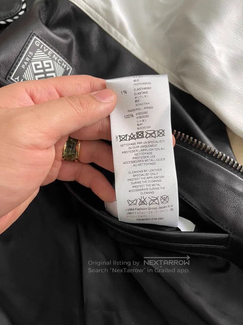 Givenchy Givenchy Leather Jacket (Size 52, Chest 114, Length 66) Size US XL / EU 56 / 4 - 6 Thumbnail