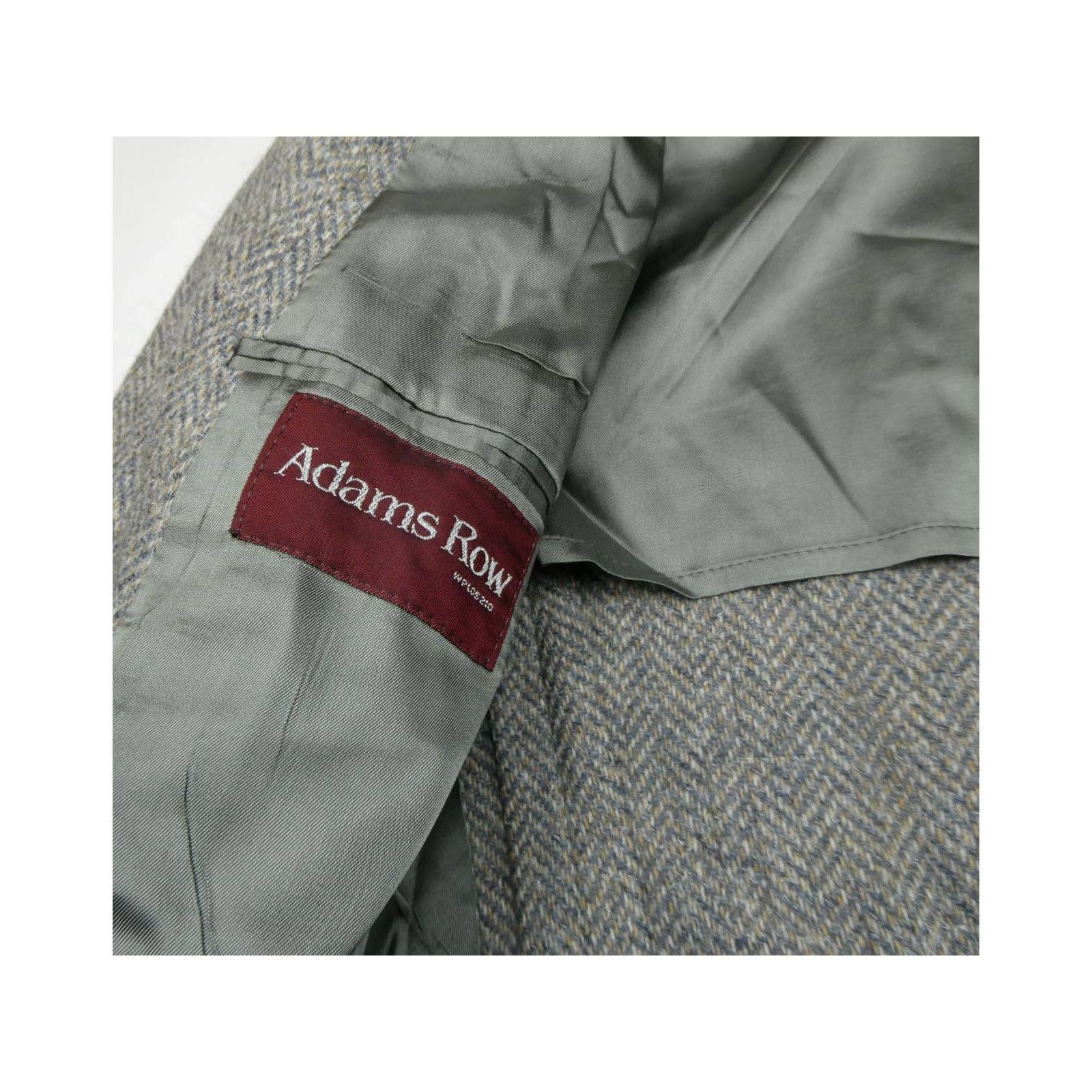 Adams Row Adams Row tweed sport coat, 44R, wood buttons, gray Size 44R - 3 Thumbnail