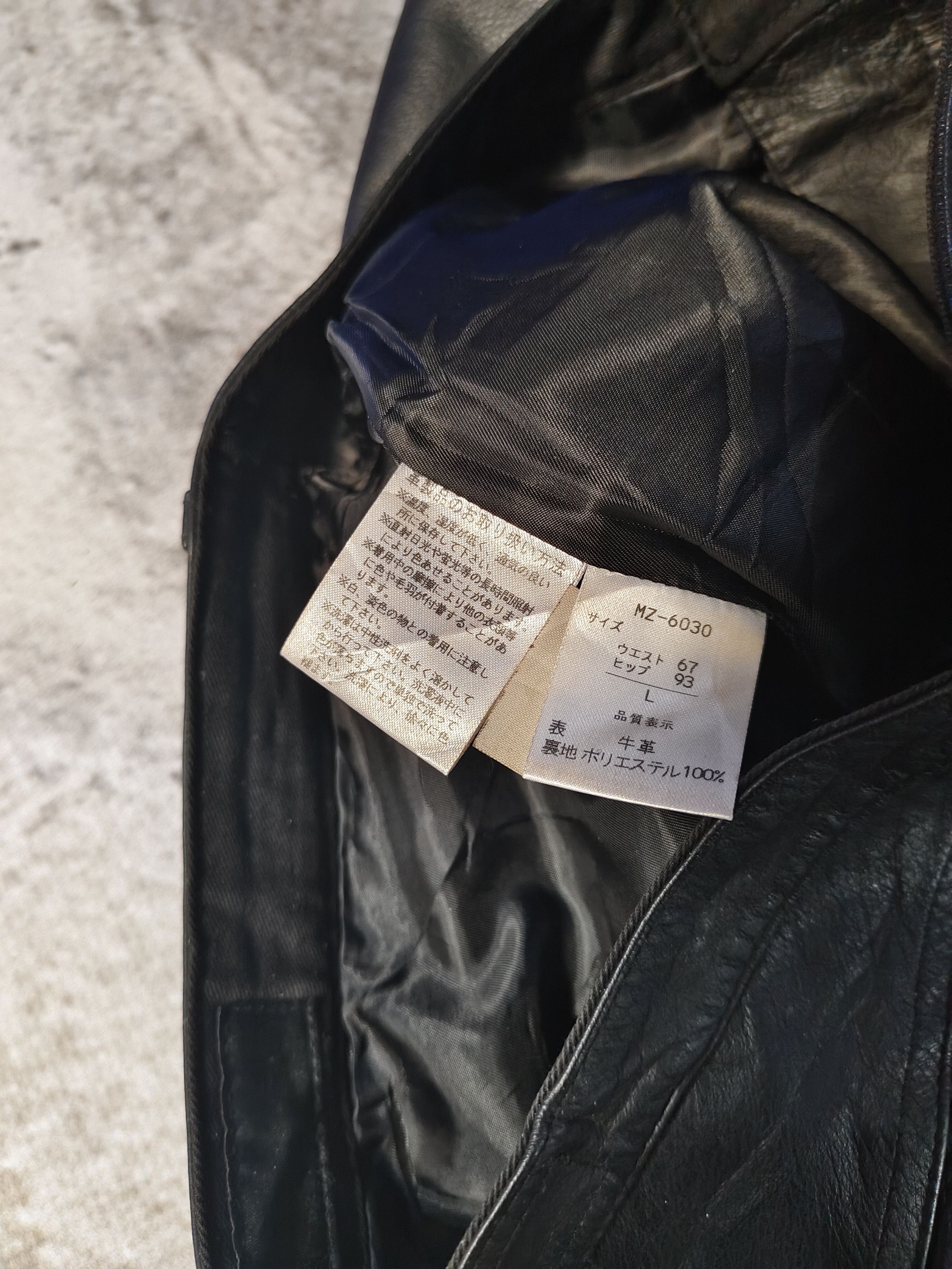 Marithe + Francois Girbaud 90s Marithe Francois Girbaud Minimal Leather Trousers Size US 30 / EU 46 - 9 Thumbnail
