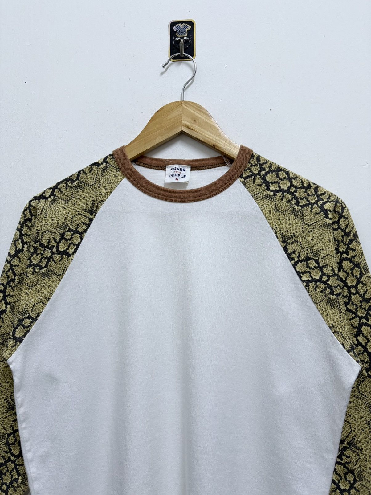 Hysteric Glamour 2000's Japanese Brands / HG - Snake Skin 3Q Sleeve T-Shirt Size US M / EU 48-50 / 2 - 3 Thumbnail