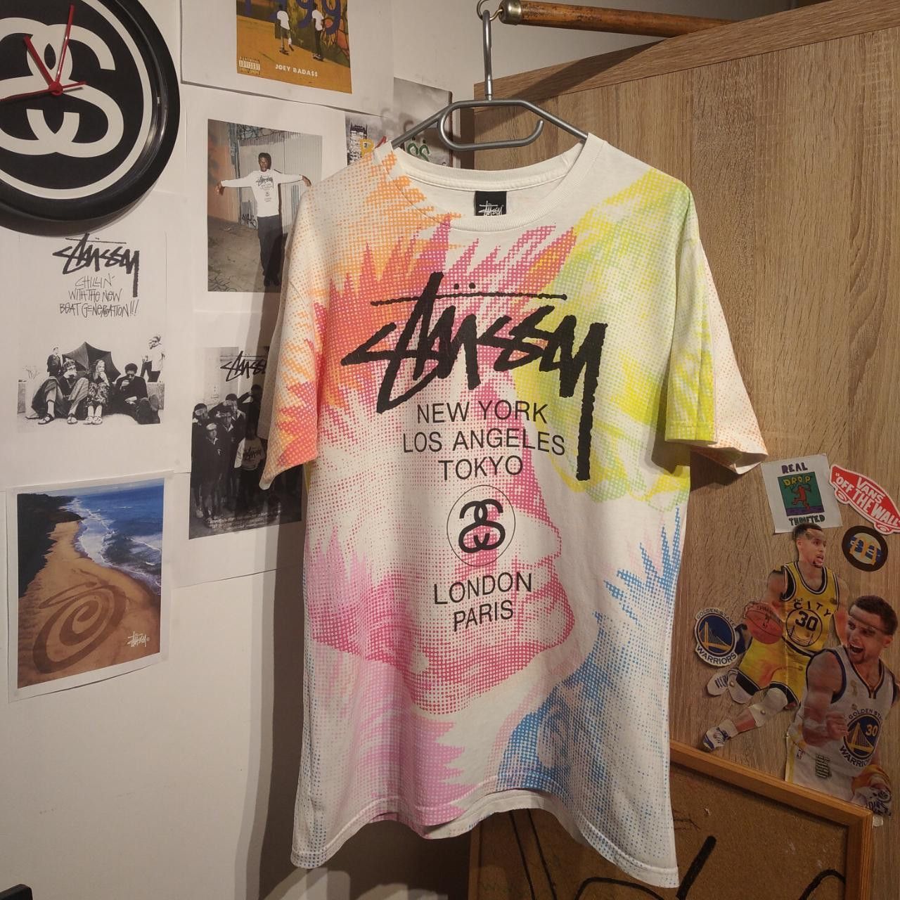 Stussy Stussy World Tour Faces Tee 👕 Size US S / EU 44-46 / 1 - 1 Thumbnail