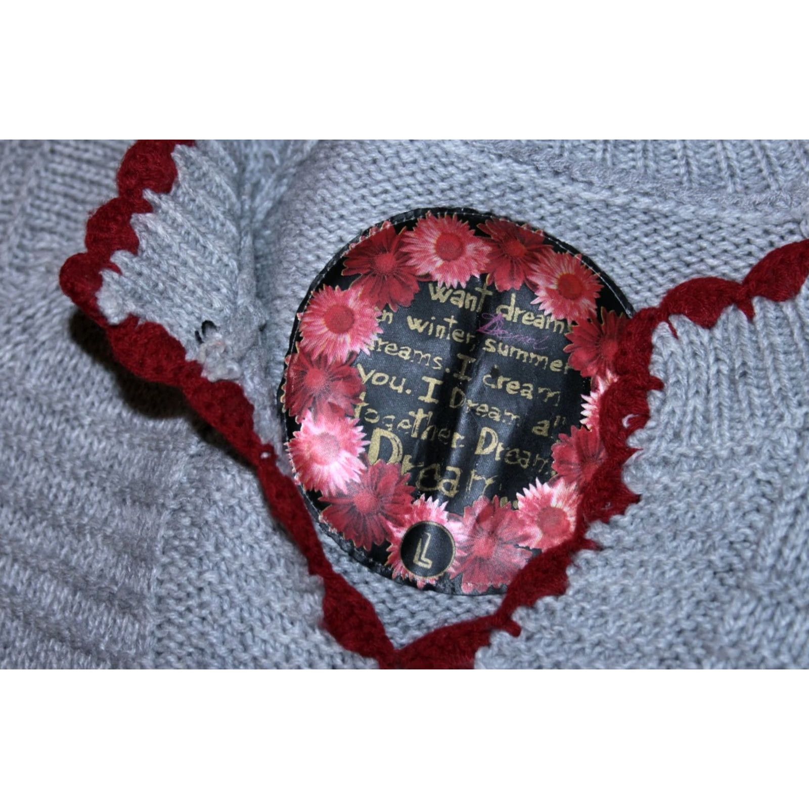 Desigual Desigual knit dress Womens Size L Grey A-Line Dress Size L / US 10 / IT 46 - 7 Thumbnail