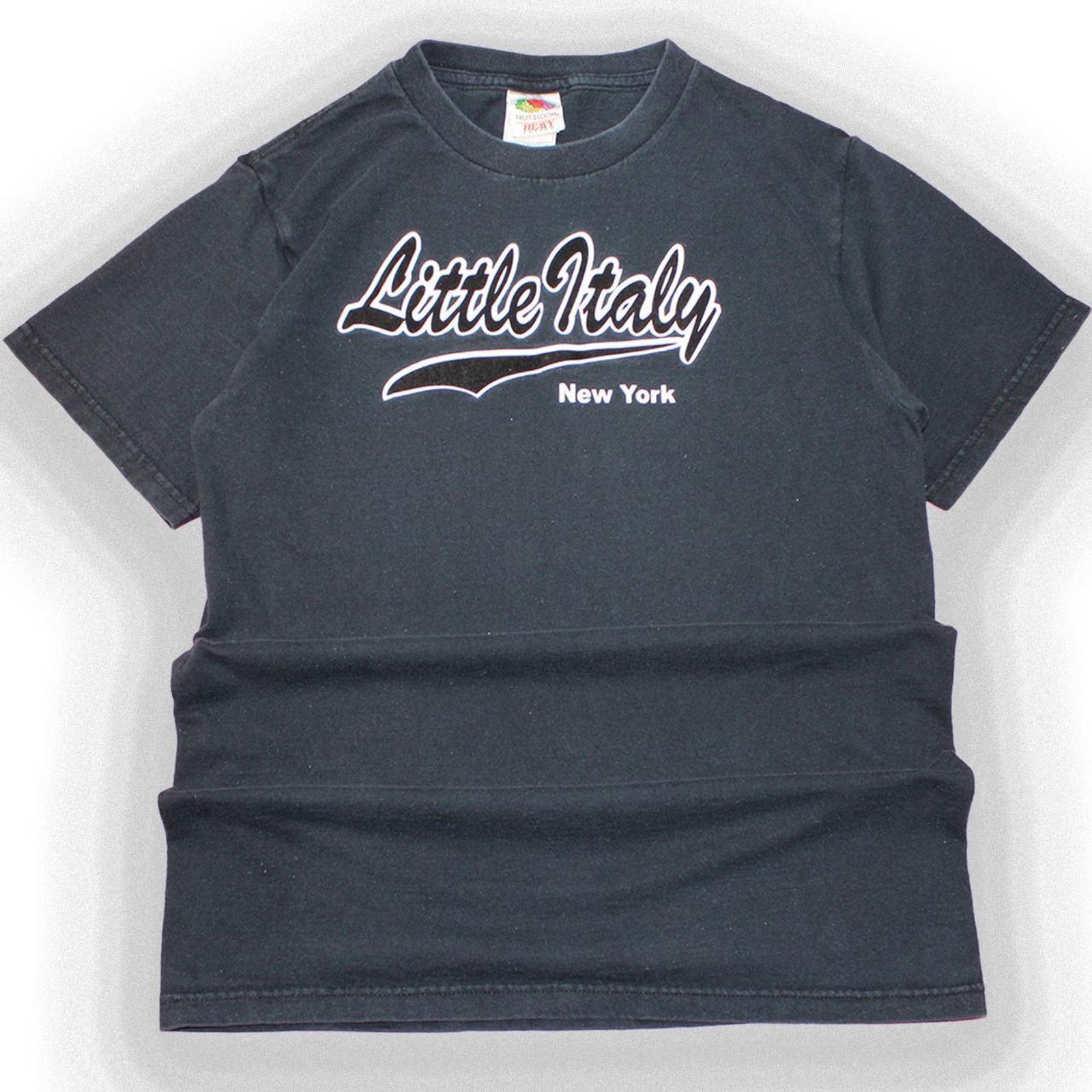 Vintage Vintage 90's Navy Little Italy New York Graphic Tee Size S / US 4 / IT 40 - 1 Thumbnail