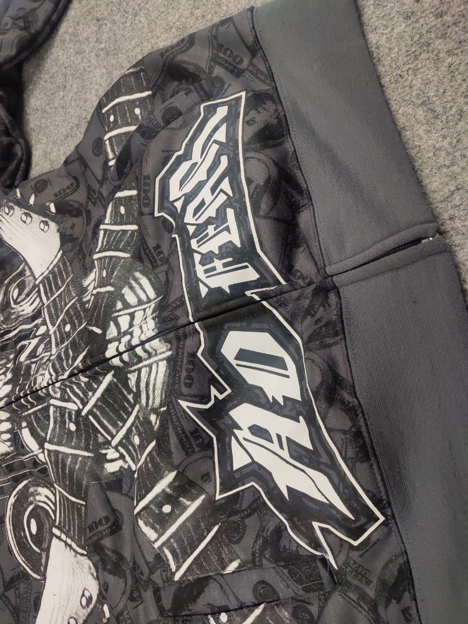 If Six Was Nine Vintage No Fear Skulls Zip Hoodie Y2K if six was nine Style Size US M / EU 48-50 / 2 - 11 Thumbnail