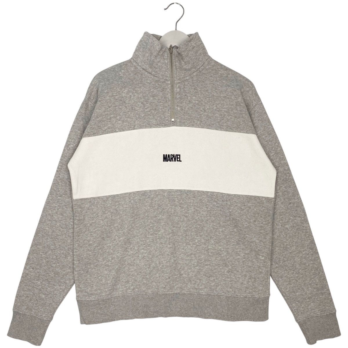 Other Vintage Marvel Half Zipper Logo Sweatshirt Gray Size M Size US M / EU 48-50 / 2 - 1 Thumbnail