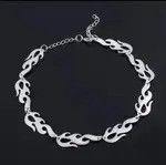 Jewelry × Vintage Fashion Flame Necklace Choker Size ONE SIZE - 4 Thumbnail