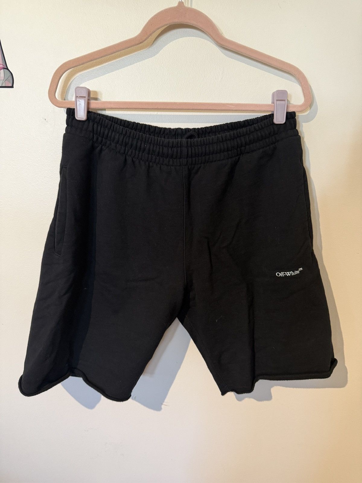 Off-White Off White Floral Sweatshorts Size US 33 - 1 Thumbnail