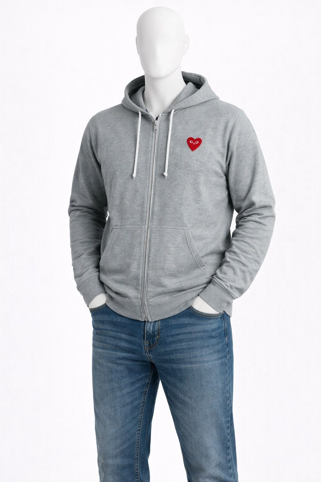 Comme des Garcons PLAY Play Comme des Garcons Love Full Zip Hoodie Size S Size US S / EU 44-46 / 1 - 1 Thumbnail