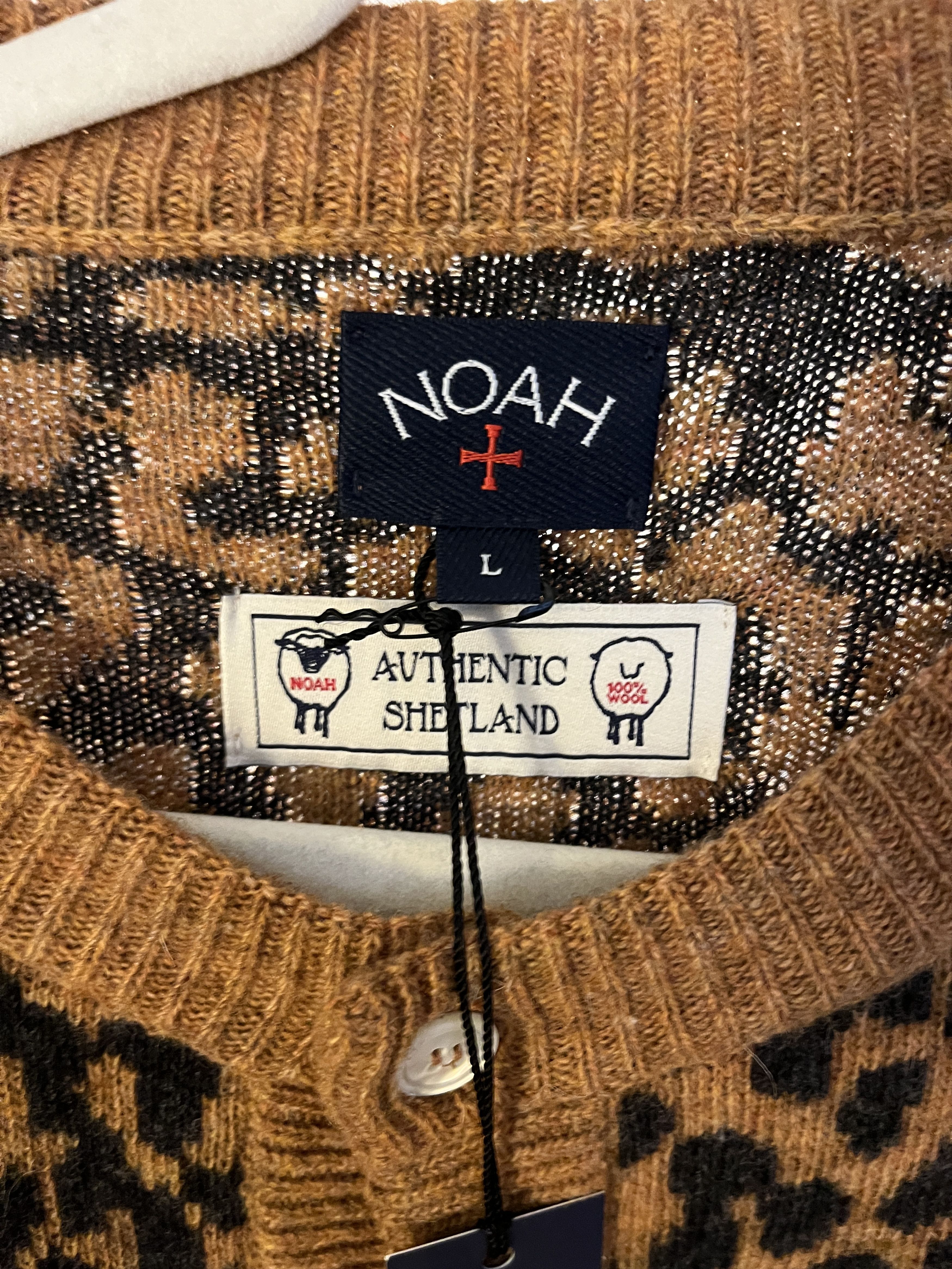 Noah Leopard Cardigan Sweater Size US L / EU 52-54 / 3 - 4 Thumbnail