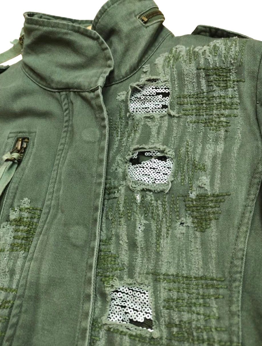 If Six Was Nine Distressed Studded Punk Jacket Love Enough Size US XS / EU 42 / 0 - 2 Thumbnail