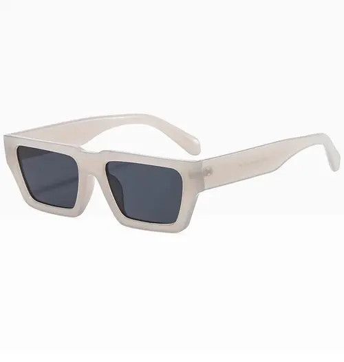 VIBE Rectangle Matt Gray SunGlasses Size ONE SIZE - 6 Thumbnail