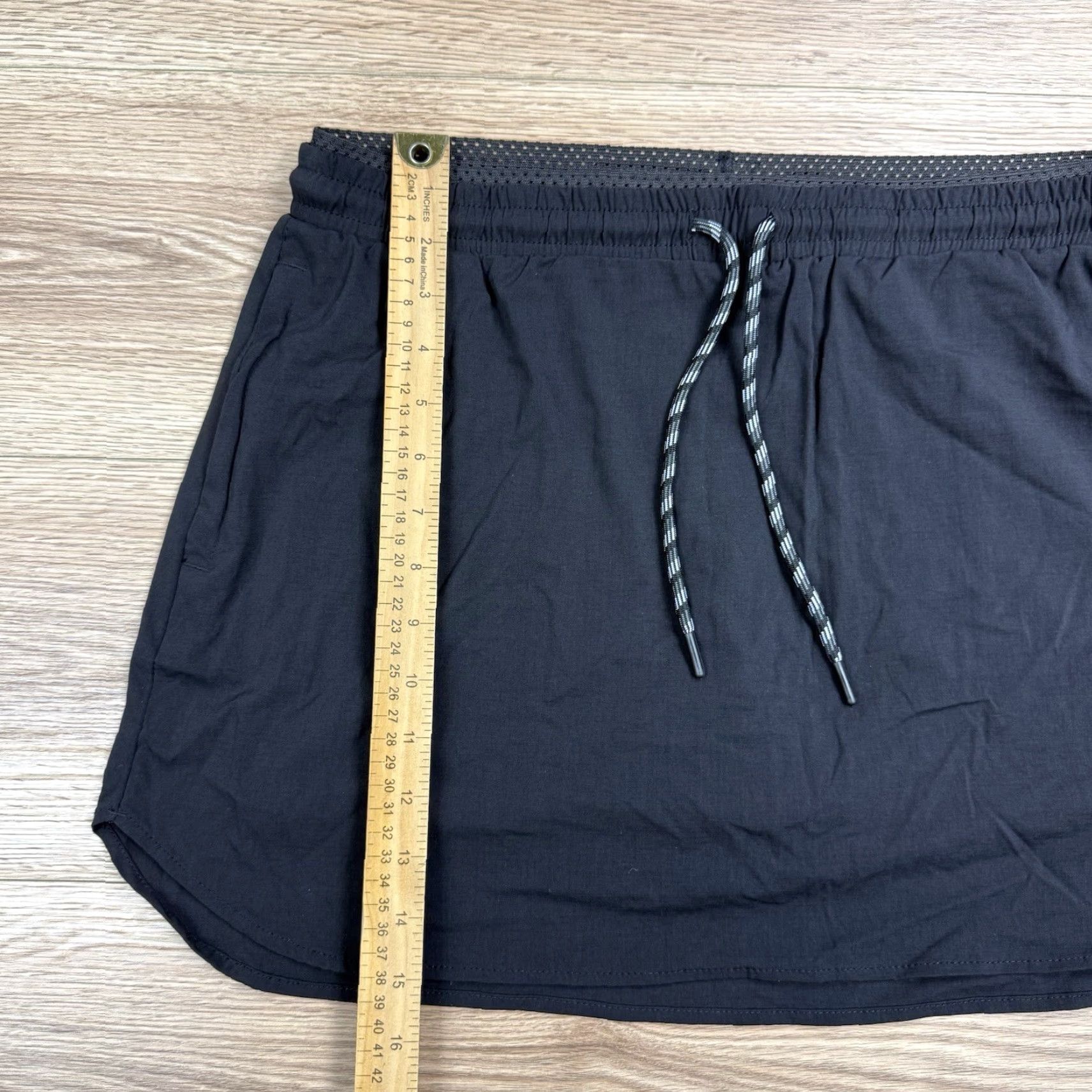 Vintage Trek Skort Women's Athletic Woven Black Elastic Waist Pockets Size L Hiking Activewear Size ONE SIZE - 4 Thumbnail