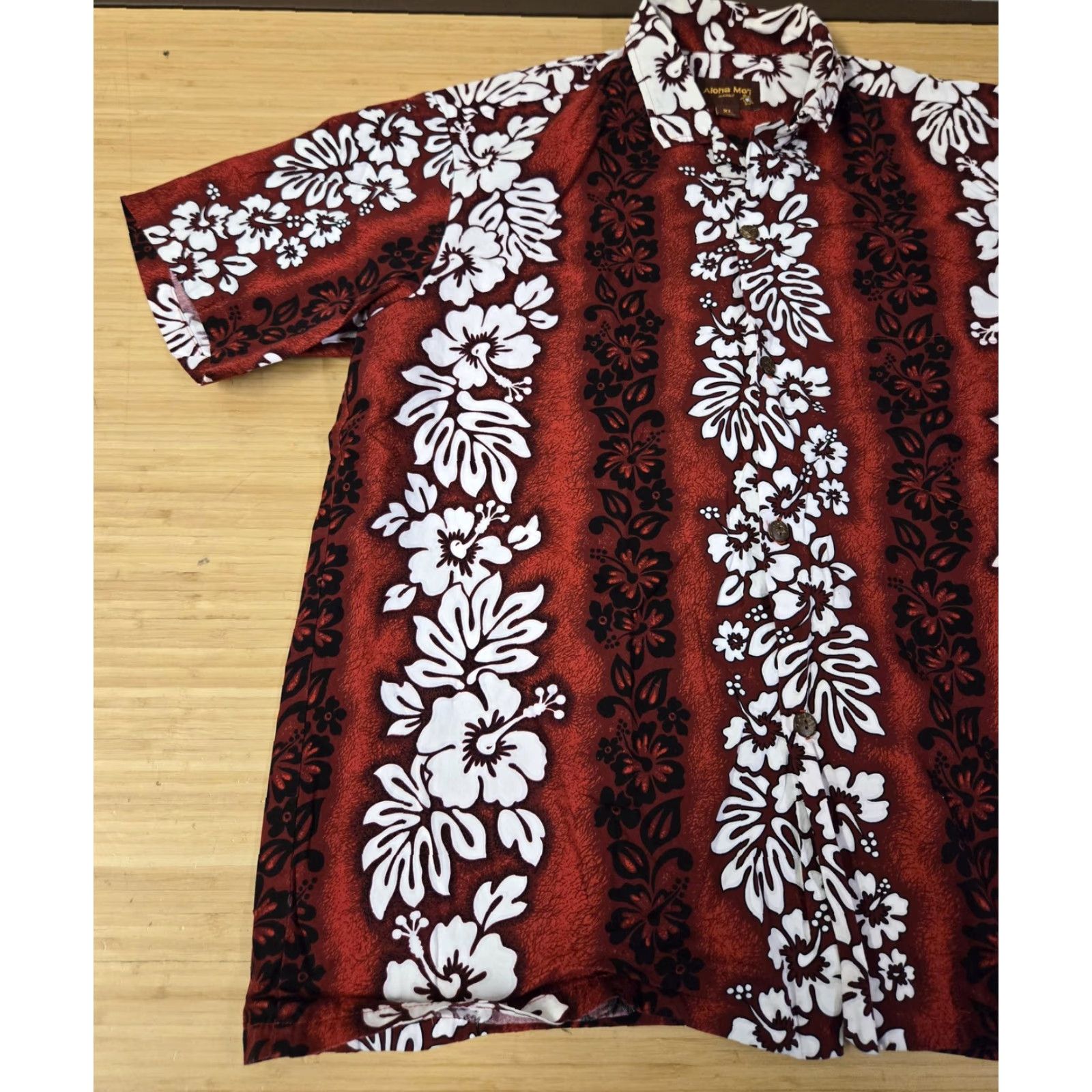 ALOHAS Aloha Mo'i Hawaii Hawaiian Shirt Mens XL Hibiscus Floral Made in Hawaii USA Shirt Size US XL / EU 56 / 4 - 3 Thumbnail