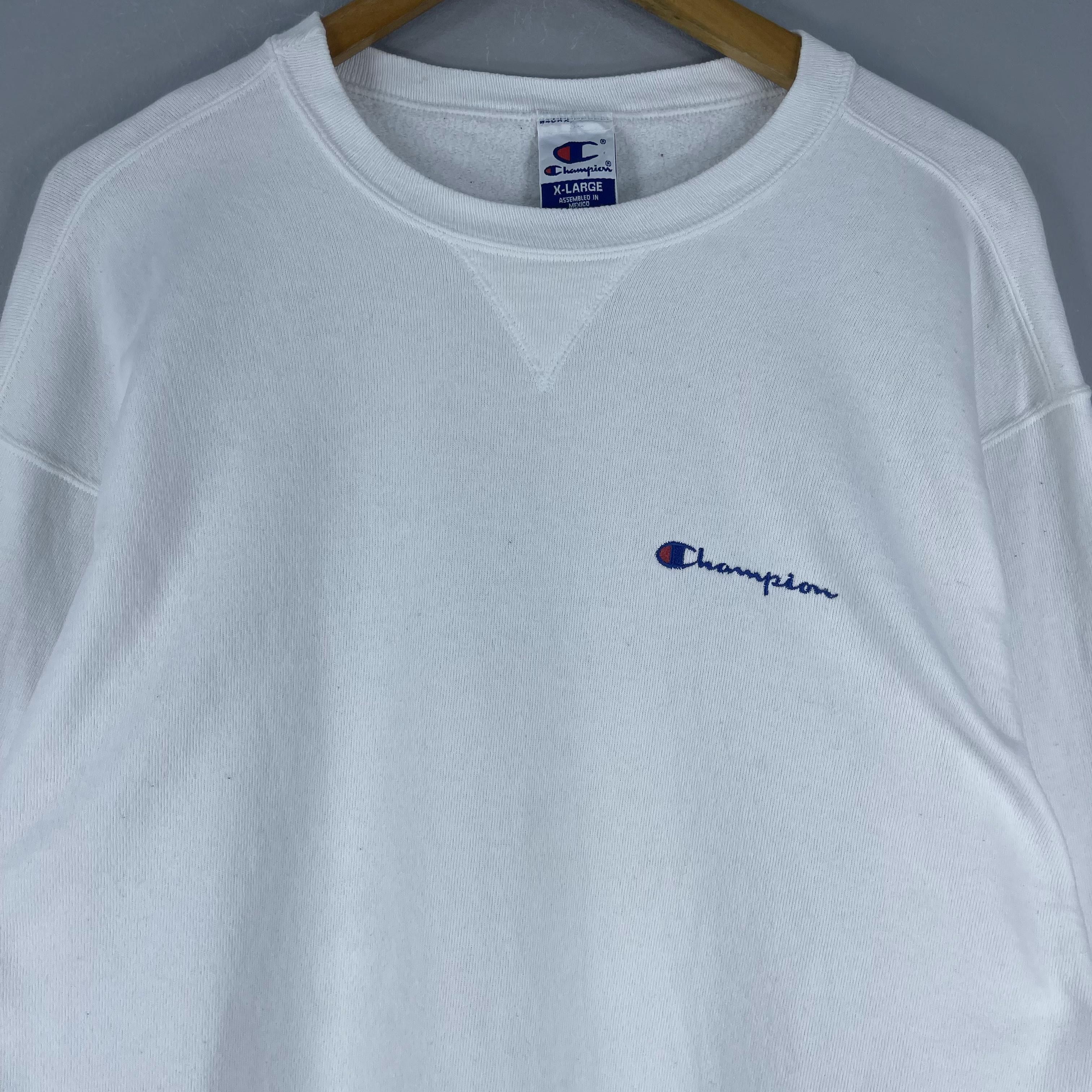 Champion Vintage 90's CHAMPION Script Logo Sweatshirt Size US XL / EU 56 / 4 - 2 Thumbnail