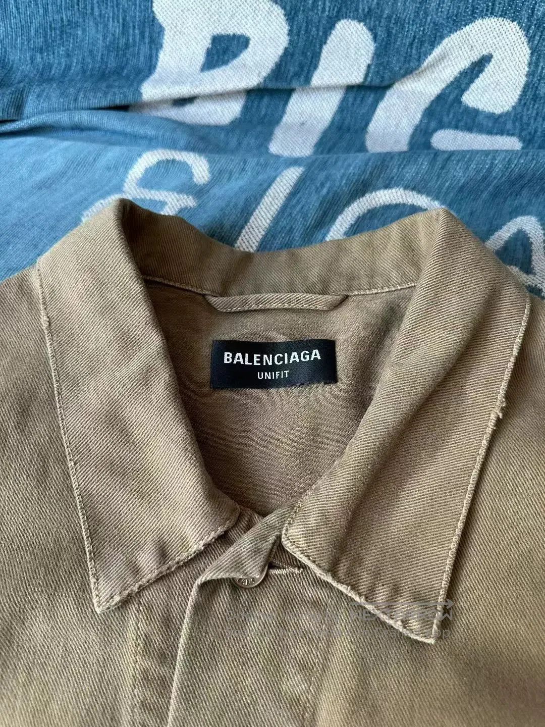 Balenciaga balenciaga brown denim jacket for men. Size US M / EU 48-50 / 2 - 3 Thumbnail