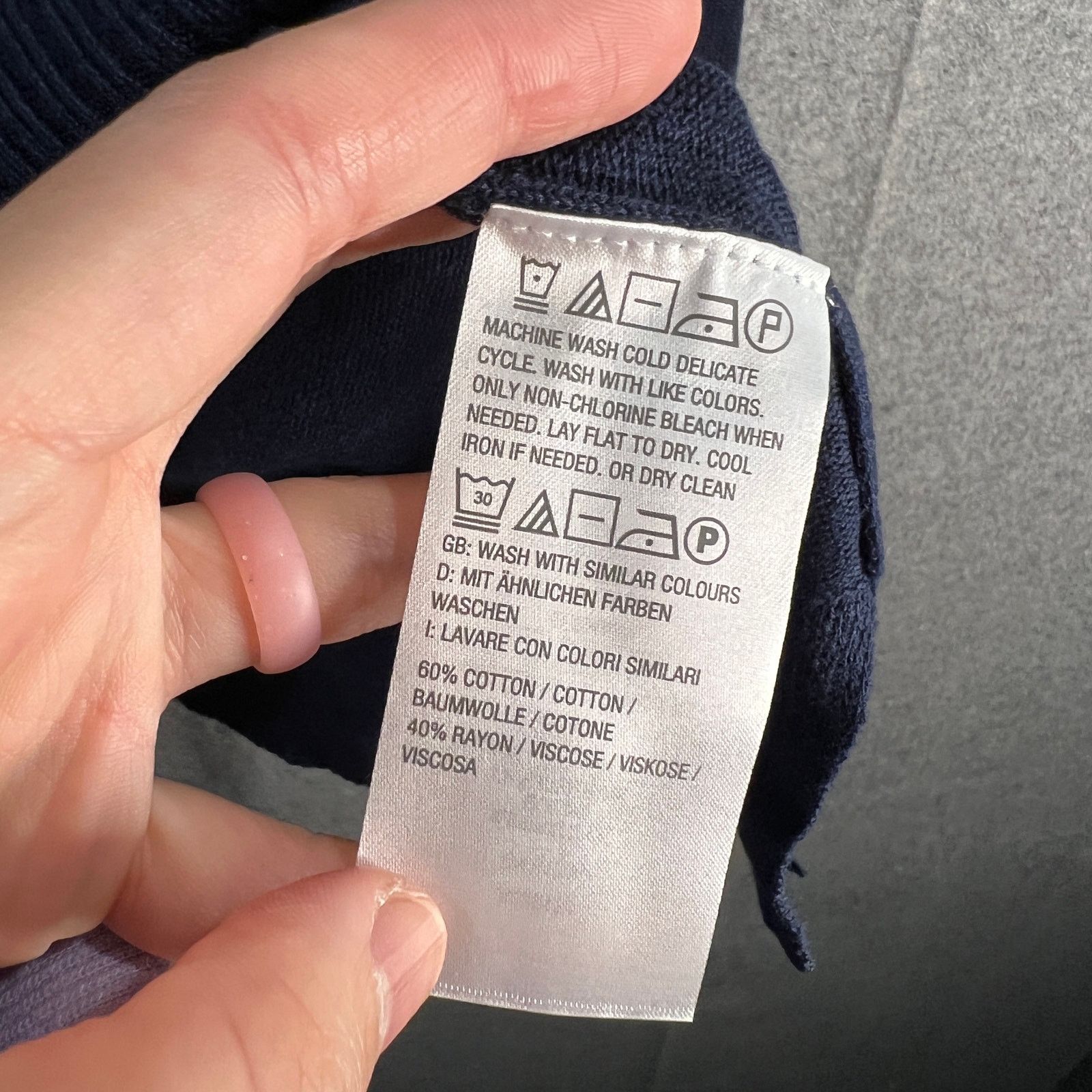 Isaac Mizrahi Isaac Mizrahi Live! Pullover Sweater with Pockets Dark Size XL / US 12-14 / IT 48-50 - 8 Thumbnail