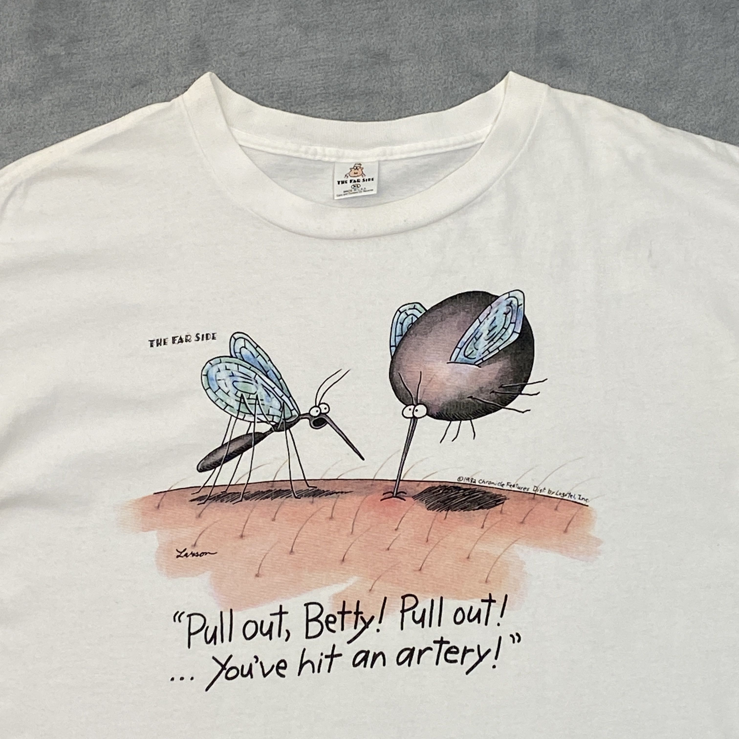 Vintage 80s Gary Larson THE FAR SIDE T Shirt XL PULL OUT! Cartoon Size US XL / EU 56 / 4 - 5 Thumbnail
