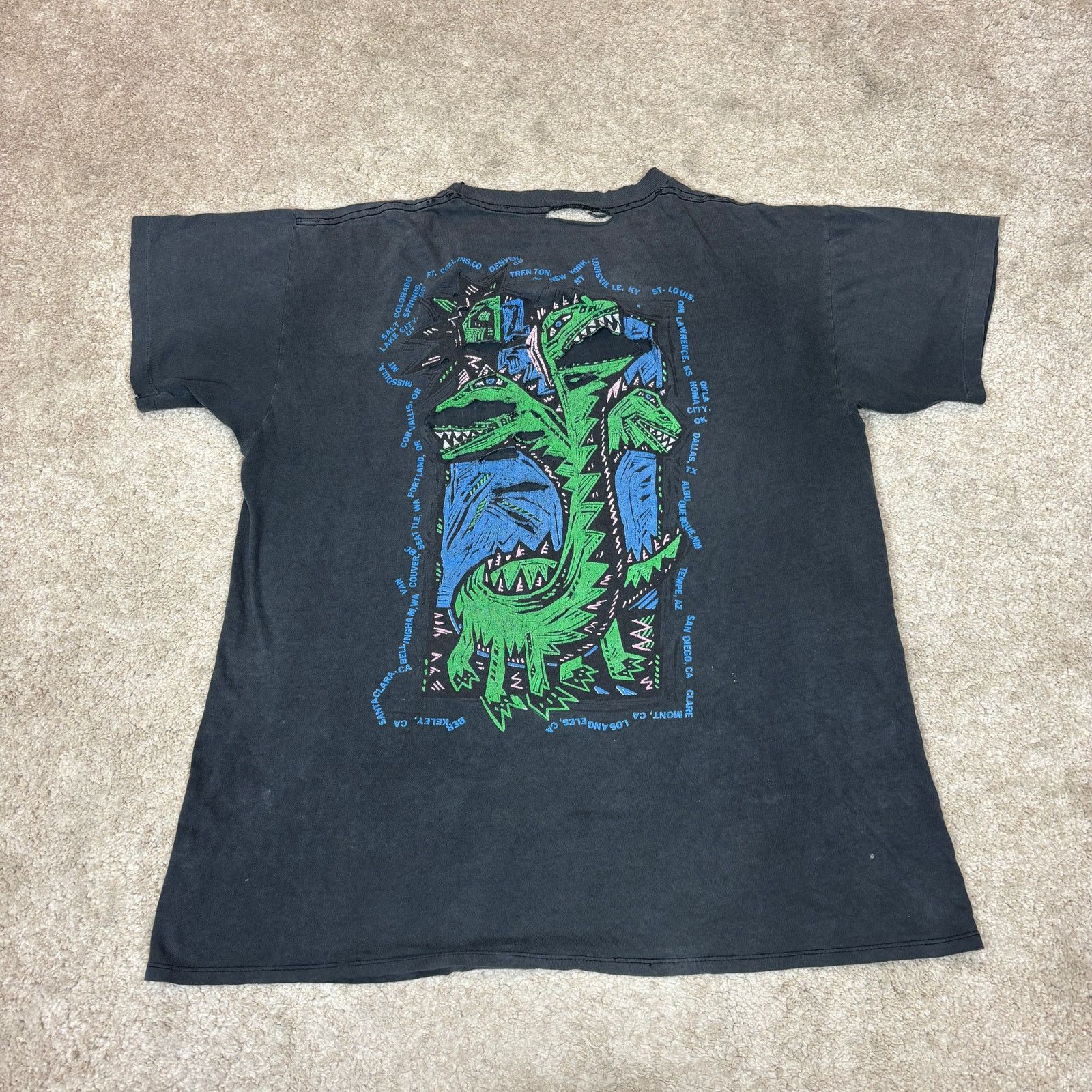 Band Tees × Vintage Vintage 90s Violent Femmes Neon Tour Single Stitch Shirt XL Size US XL / EU 56 / 4 - 3 Thumbnail