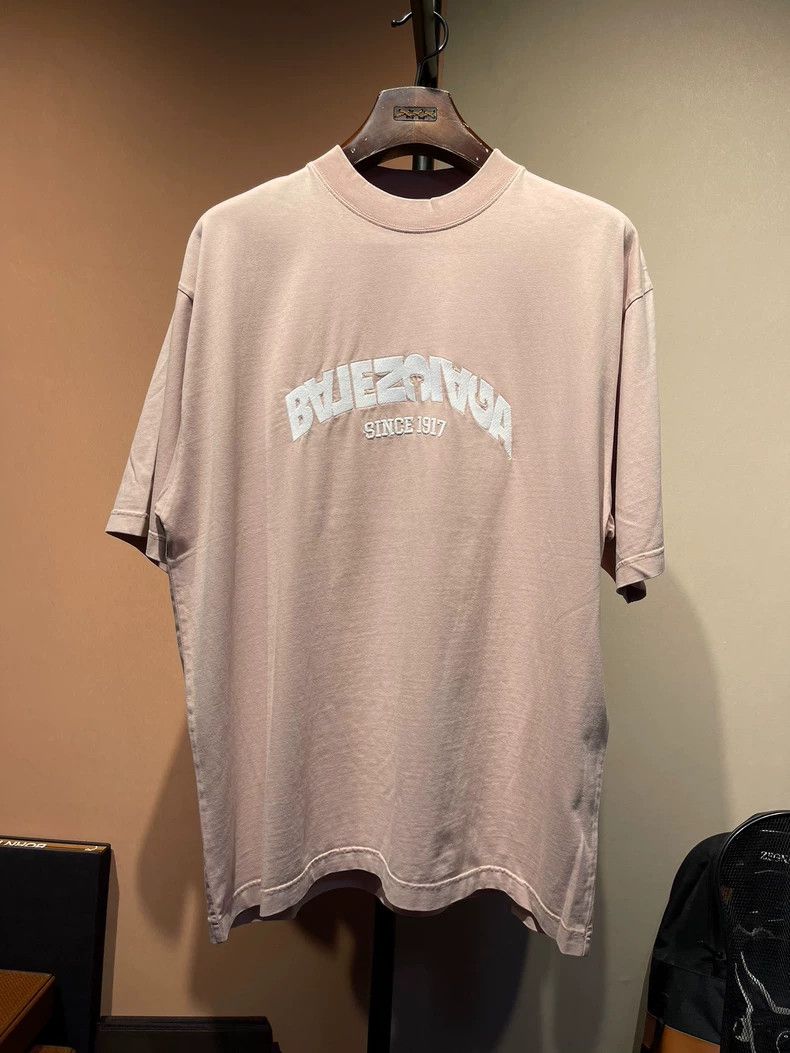 Balenciaga Reversed Logo Embroidered T-Shirt