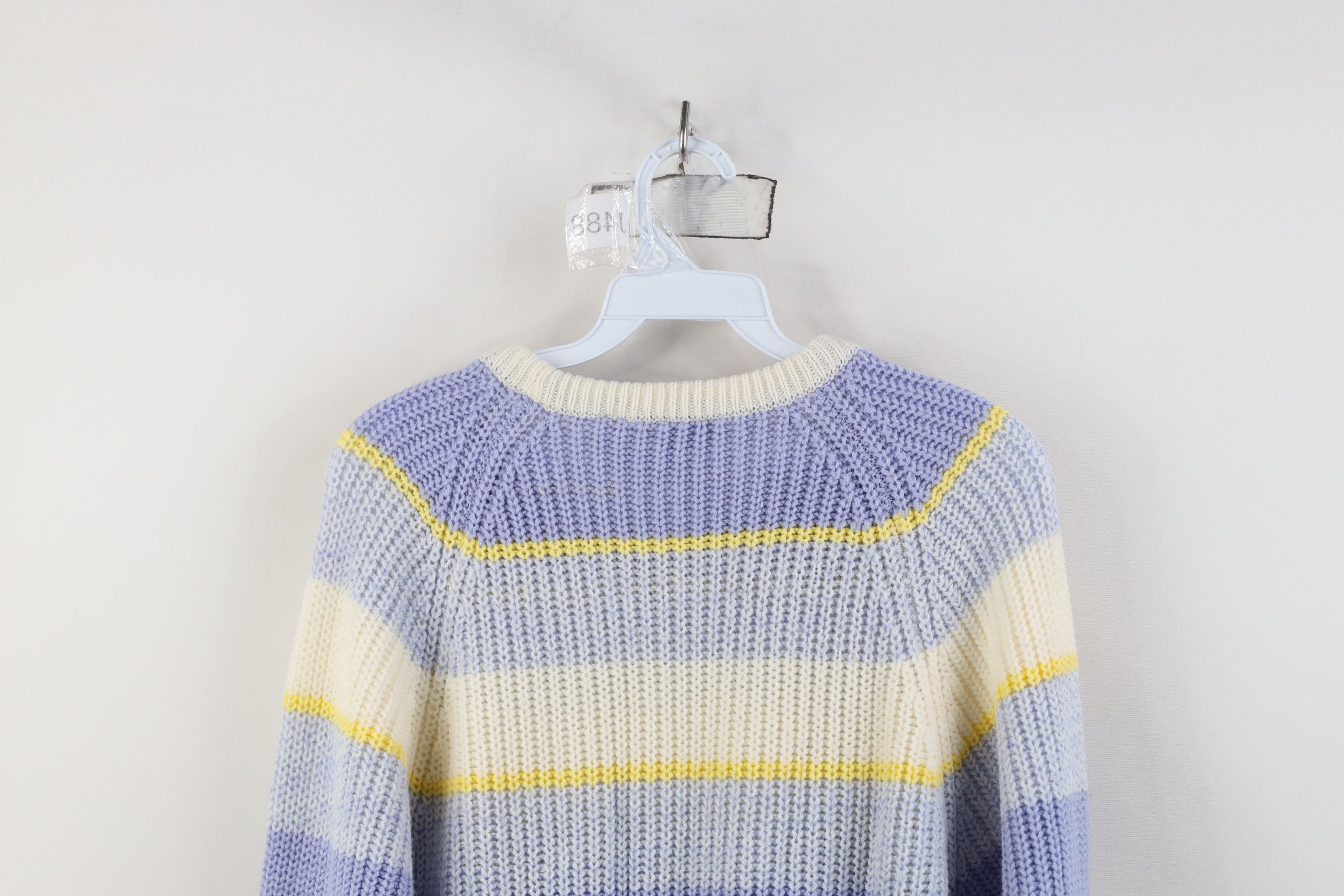Vintage Vintage 70s Streetwear Striped Chunky Ribbed Knit Sweater Size S / US 4 / IT 40 - 10 Thumbnail