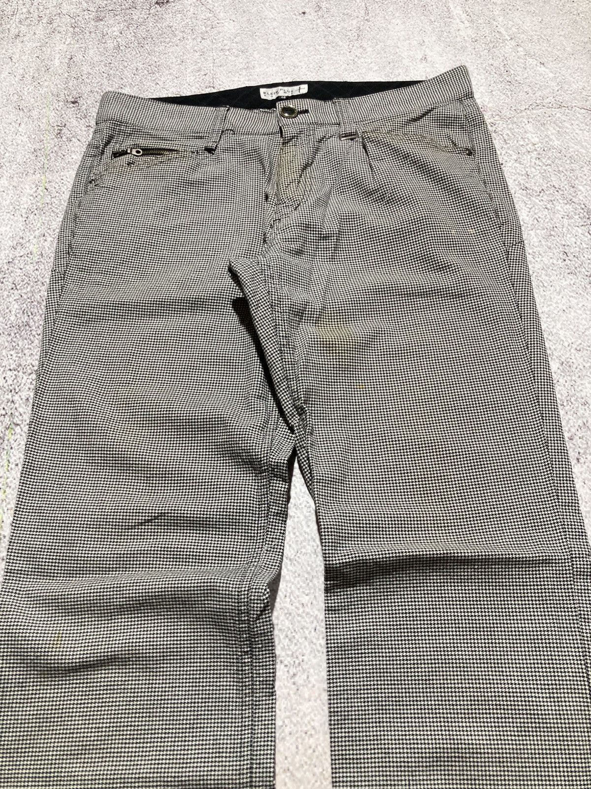 Japanese Brand 2000s Klein Plus Homme Hickory Pants Punk Lgb Style Size US 32 / EU 48 - 3 Thumbnail