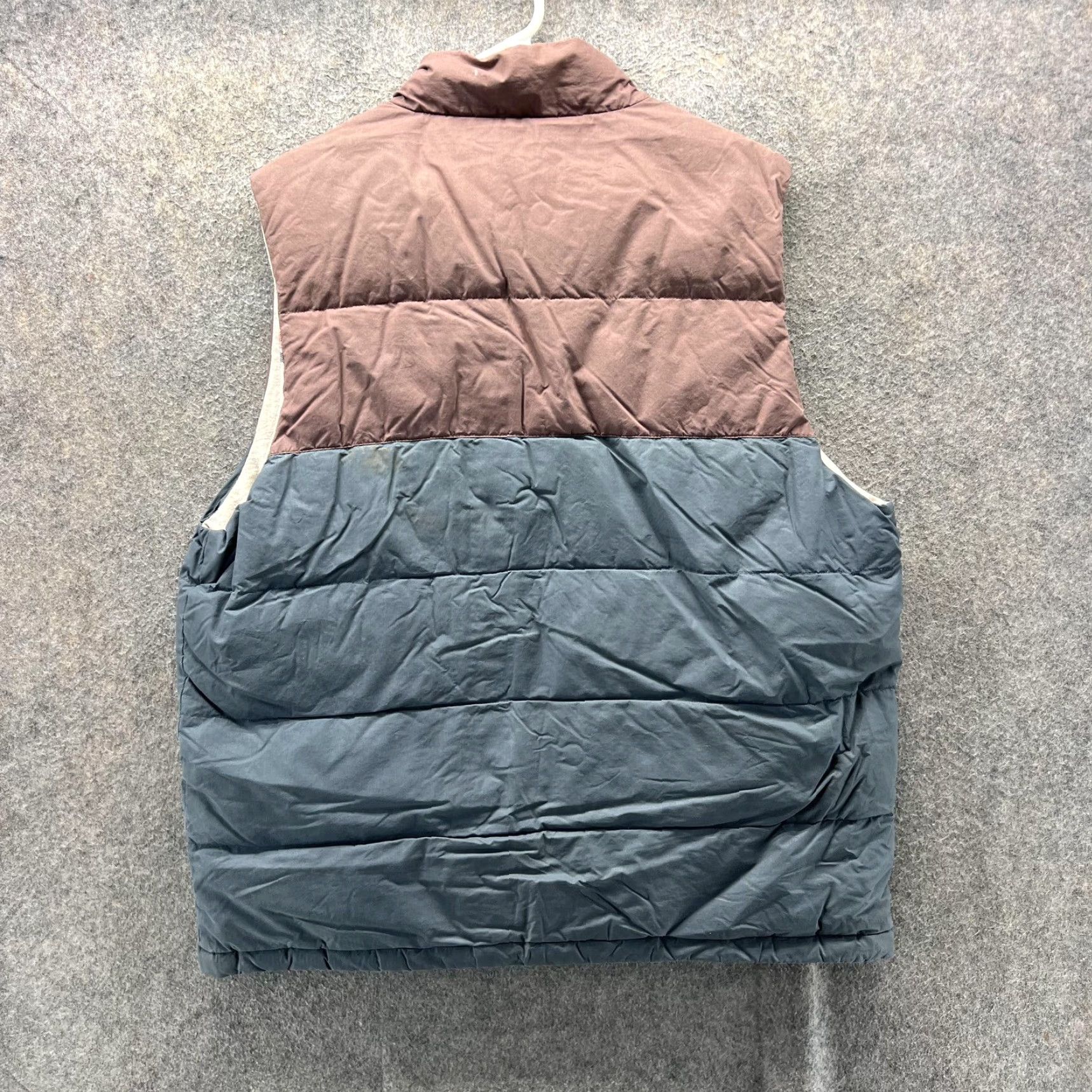 Marine Layer Marine Layer Vest Mens L Brown Blue Quilted Puffer Snap Front Casual Outdoor Size US L / EU 52-54 / 3 - 2 Thumbnail