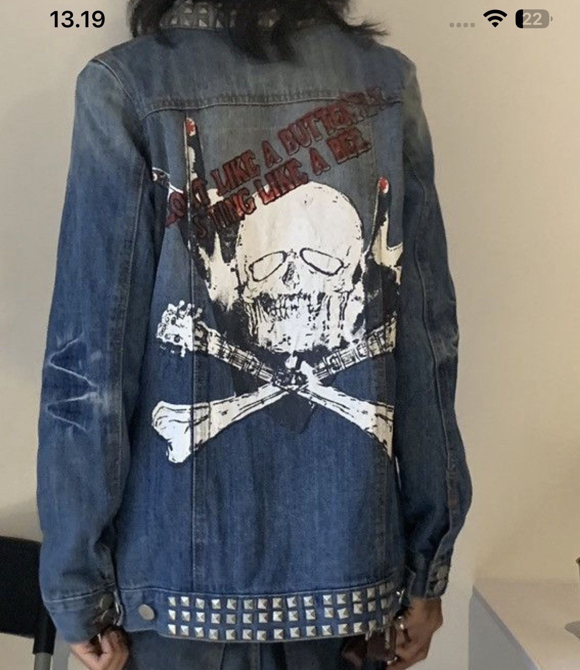 Japanese Brand GLAD NEWS DENIM JACKET Crazy skull Size US S / EU 44-46 / 1 - 10 Thumbnail