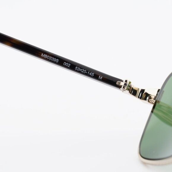 Montblanc Montblanc MB0339S 002 Sunglasses Havana/Gold Square Frame Size ONE SIZE - 6 Thumbnail