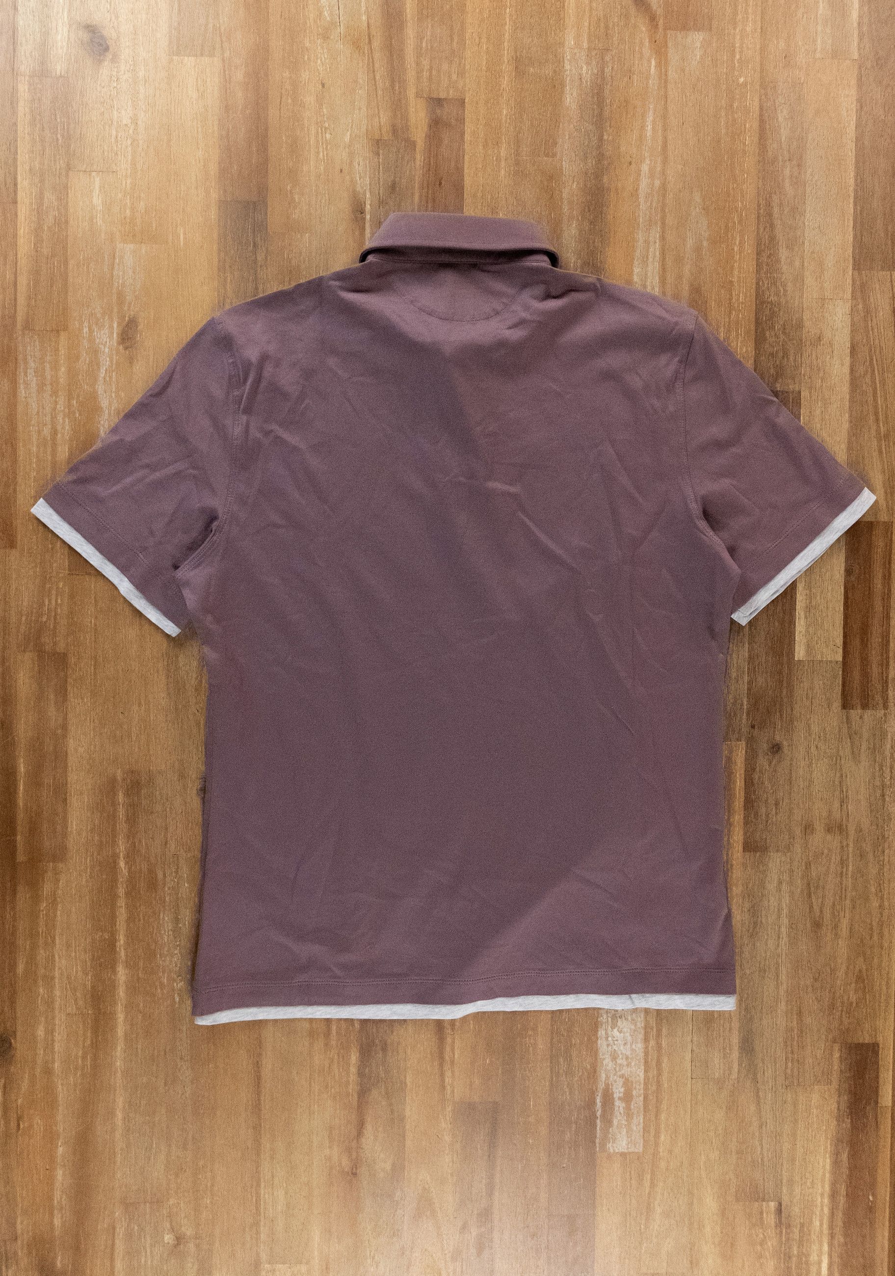 Brunello Cucinelli BRUNELLO CUCINELLI purple cotton polo shirt Medium Size US M / EU 48-50 / 2 - 8 Thumbnail
