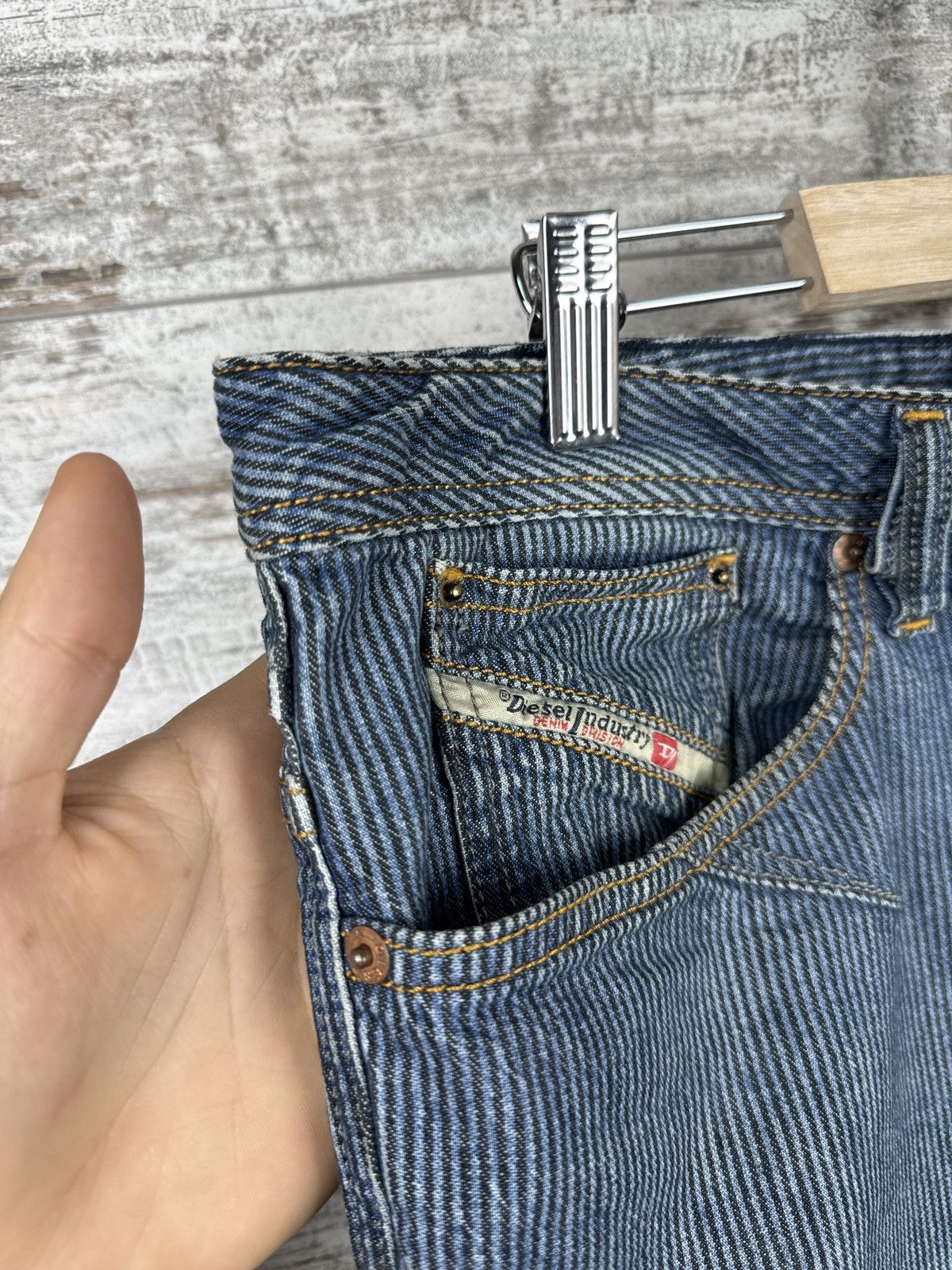 Diesel × Diesel Black Gold × Vintage Mens Vintage Diesel denim jeans luxury avant garde size 36 Size US 36 / EU 52 - 10 Thumbnail