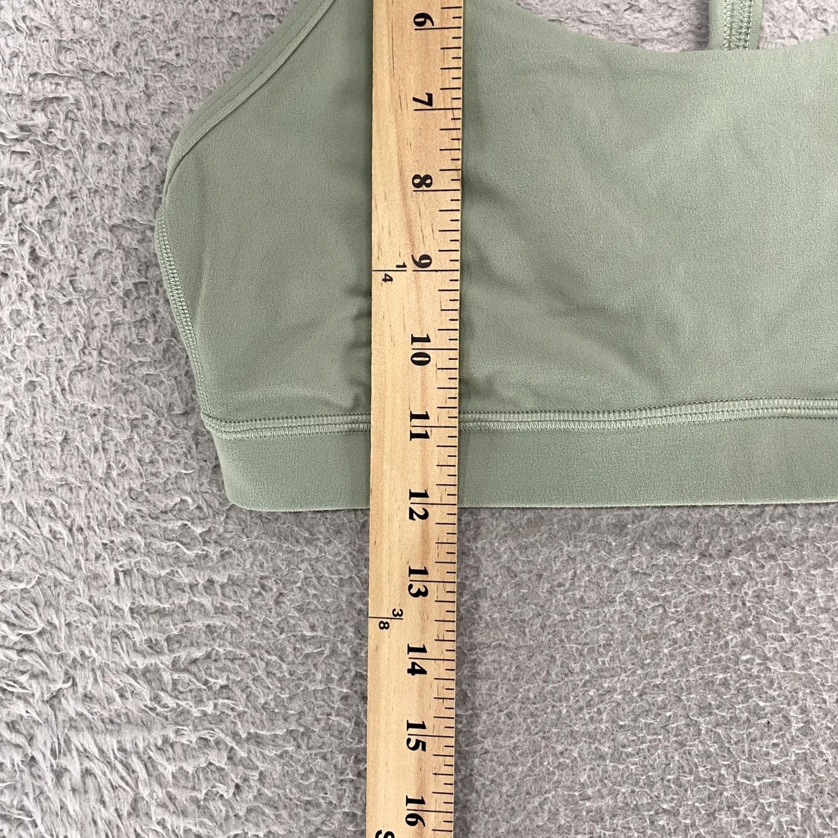 Lululemon Lululemon Power Y Bra Womens 10 Sage Green Racerback No Pads Yoga Gym Workout Shirt Size ONE SIZE - 4 Thumbnail
