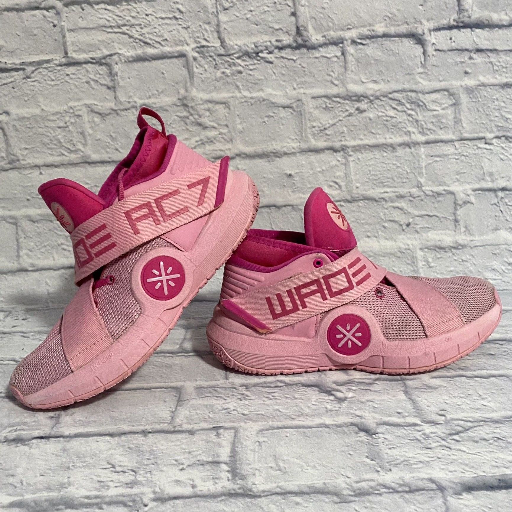 Pinko Way of Wade All City AC7 Li Ning Pink Basketball Sneakers Men’s Size 9.5 - Way of Wade - Athletic Sneaker - Men - 9.5 - Pink - Basketball - Mid Top Size US 10 / EU 43 - 5 Thumbnail