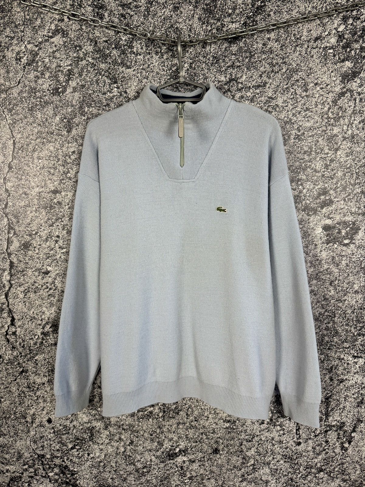 Lacoste Men’s Lacoste 1/4 Zip Wool Sweater Pullover Vintage Size 8 Size US XXL / EU 58 / 5 - 1 Thumbnail