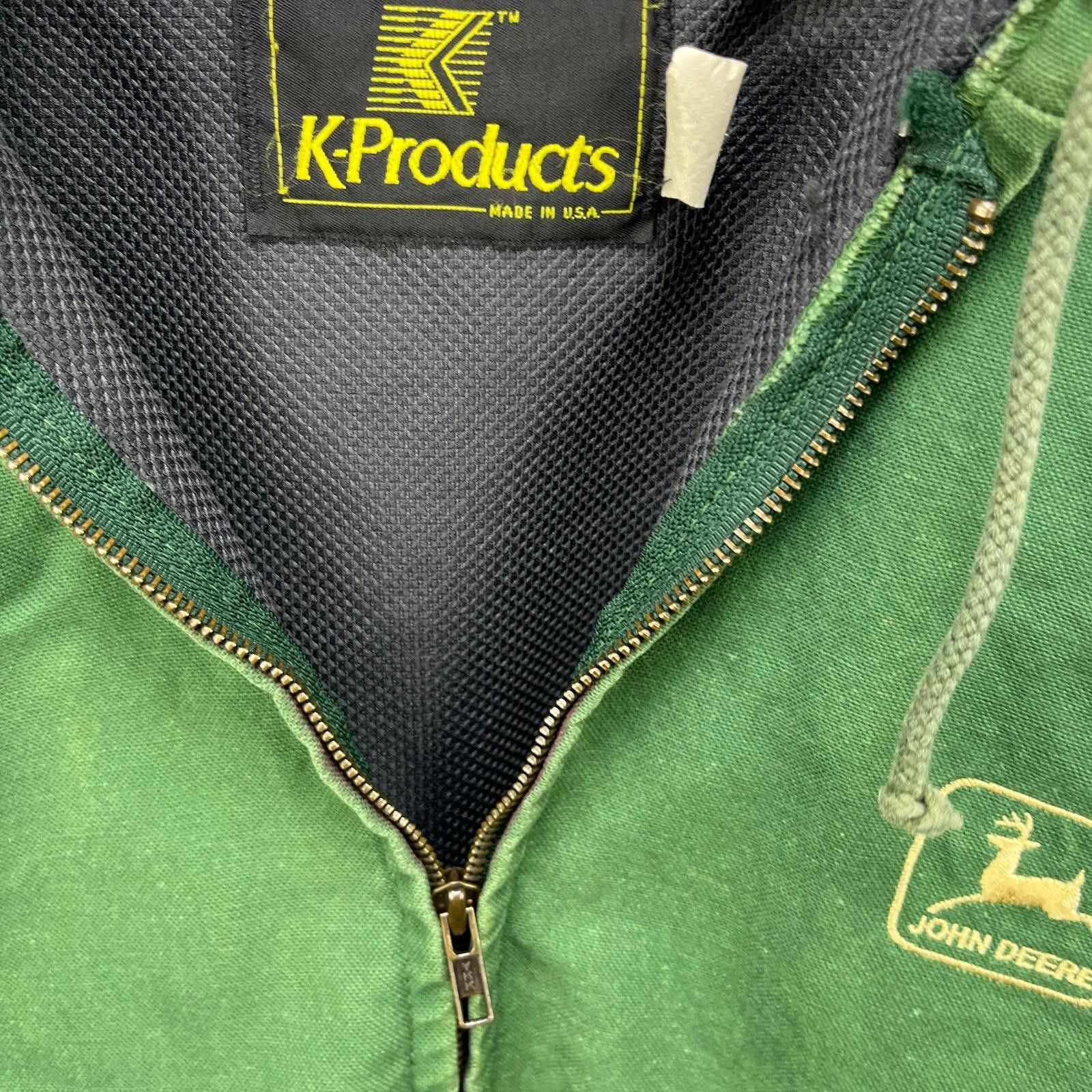 John Deere Vintage 90s John Deere Faded Hooded Zip-Up Jacket Large Size US L / EU 52-54 / 3 - 7 Thumbnail