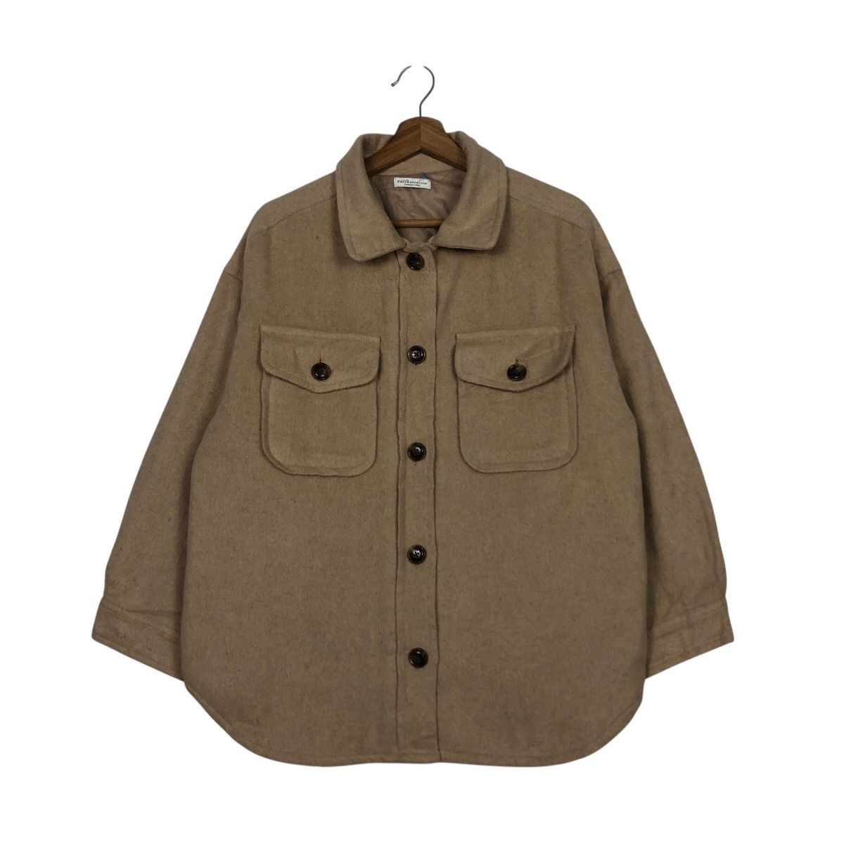 Japanese Brand 📌Vintage Wool Work Jacket Earth Music & Ecology Issey Miyake Size US M / EU 48-50 / 2 - 2 Thumbnail