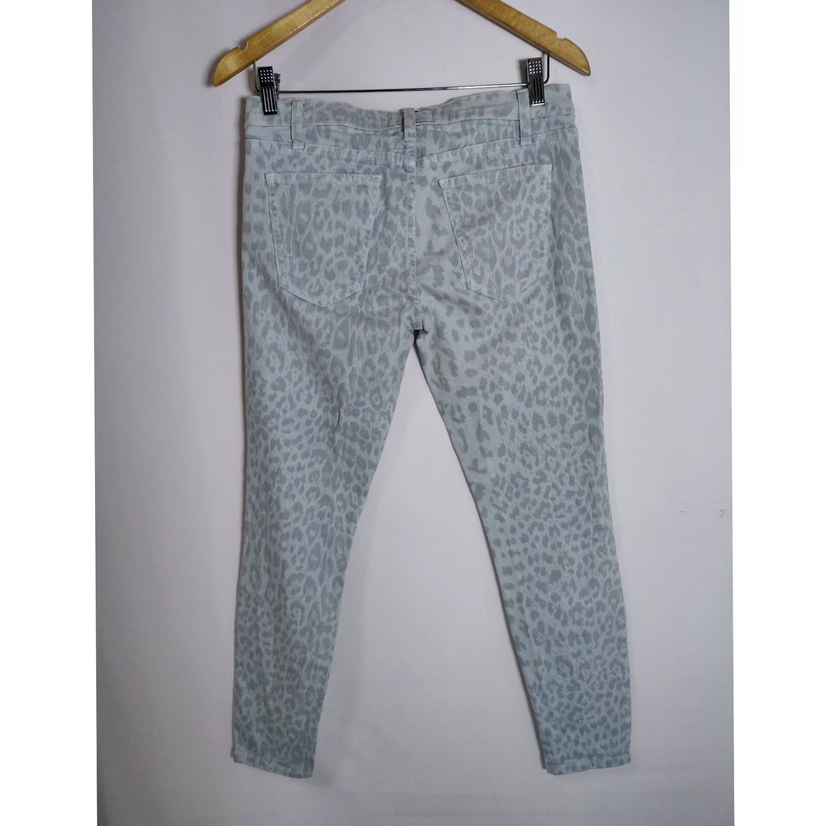 Vintage Current/Elliott Jeans Slim Animal Print Cashmere Blend Blue 26 Womens Skinny Denim NWT Size 26 Size 26" / US 2 / IT 38 - 2 Thumbnail