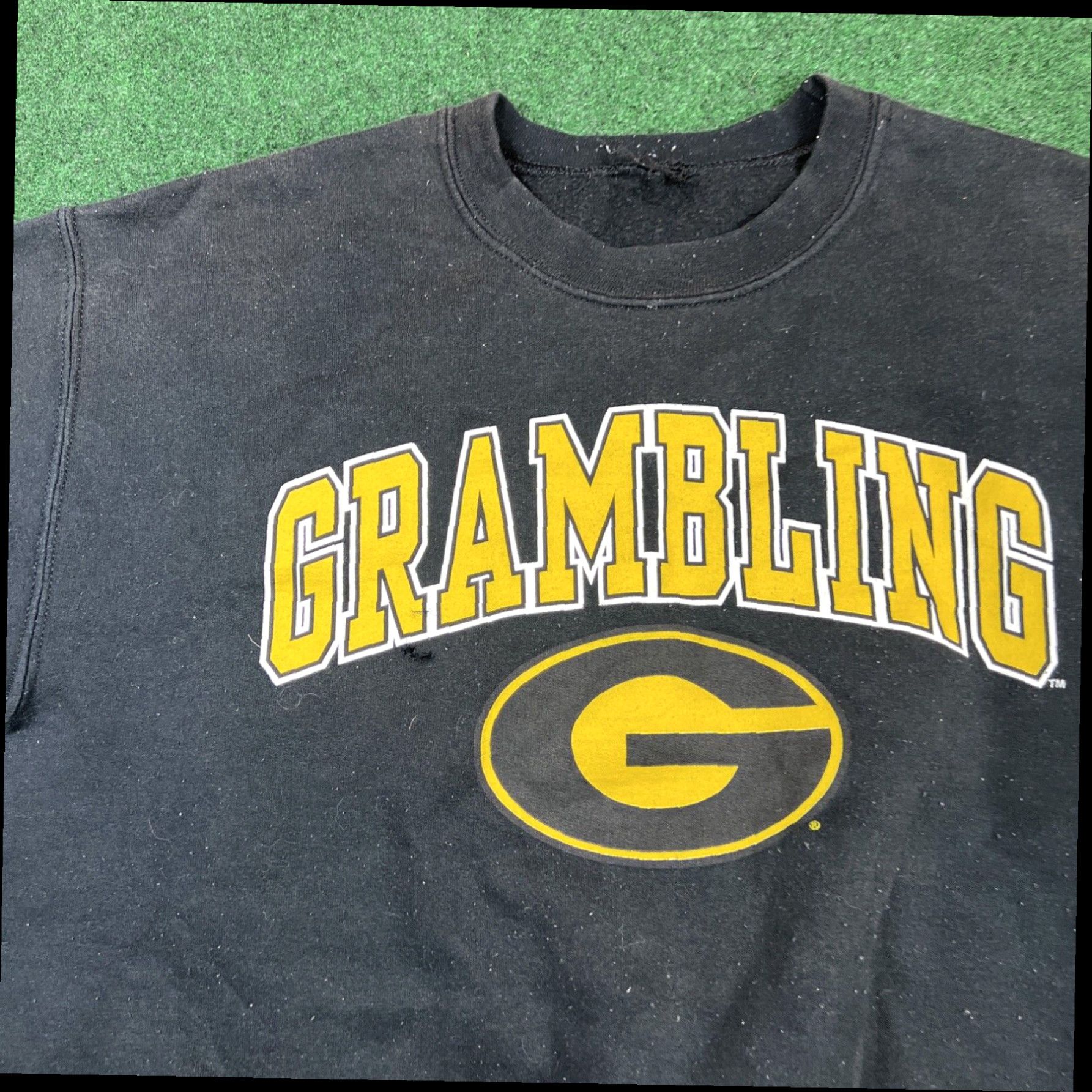 Jerzees Vintage Grambling State University Tigers Crewneck Sweatshirt HBCU Medium Black Size US M / EU 48-50 / 2 - 2 Thumbnail