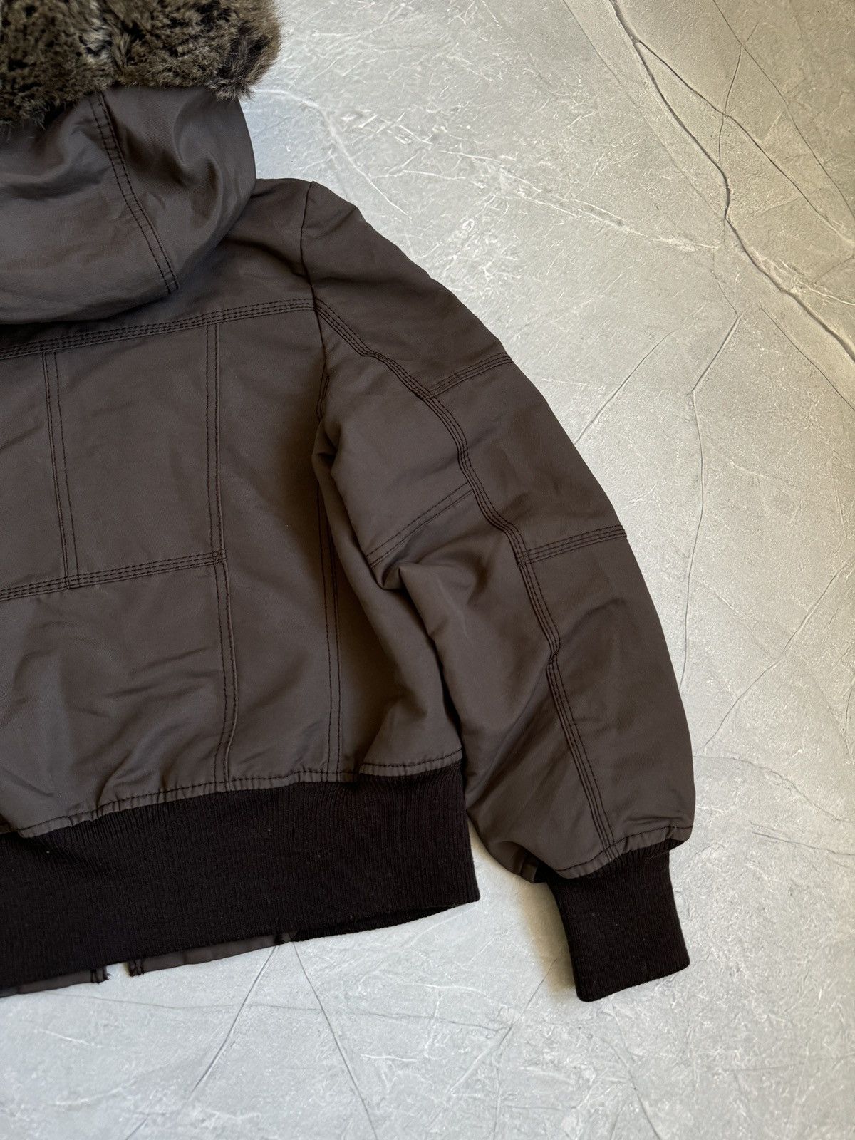 Hysteric Glamour VTG Y2K Faux Fur Hood Cropped Jacket Ifsixwasnine LGB Style Size L / US 10 / IT 46 - 14 Thumbnail