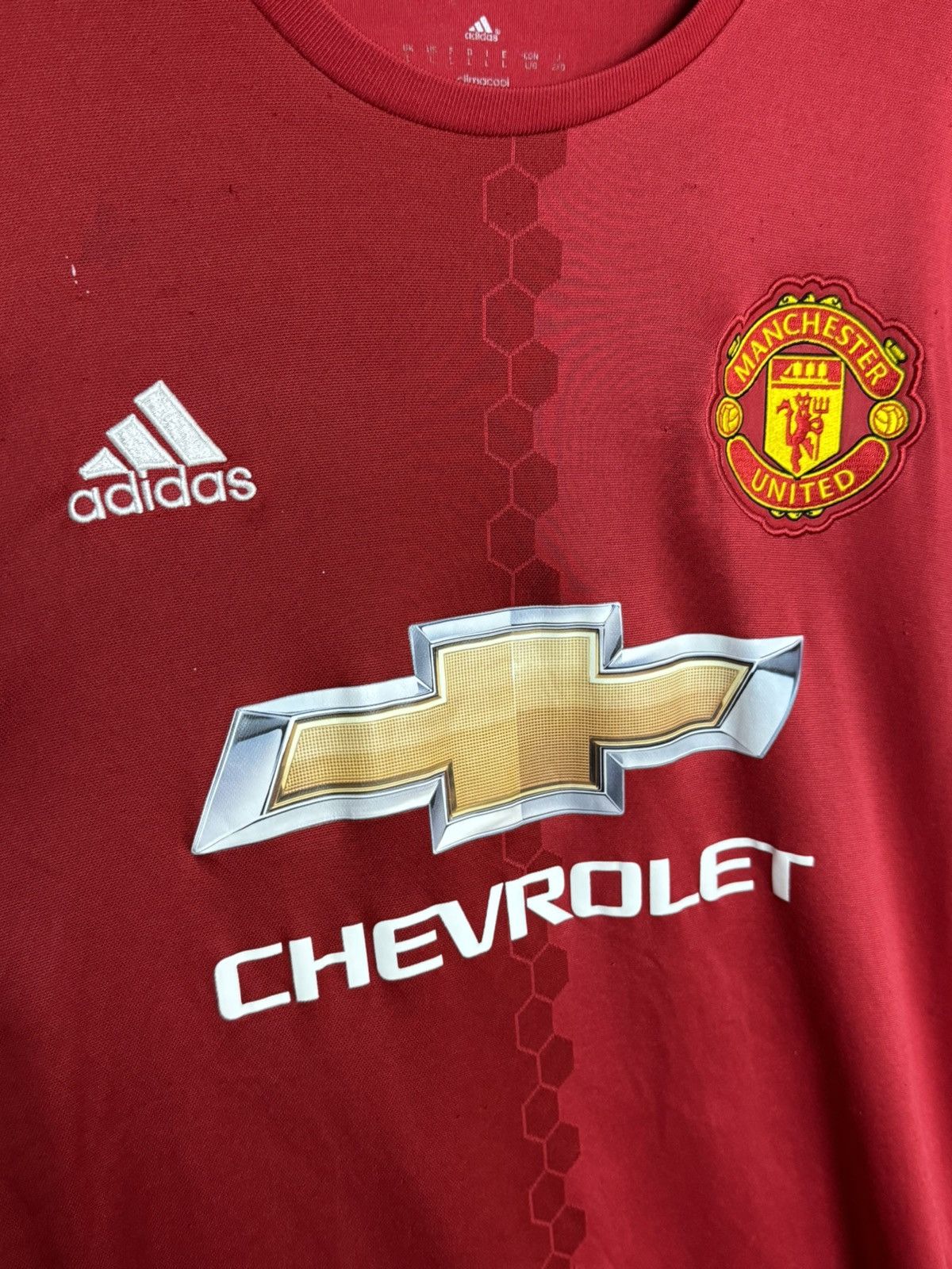 Adidas Manchester United 16/17 Home Football Jersey T-Shirt Size US L / EU 52-54 / 3 - 3 Thumbnail