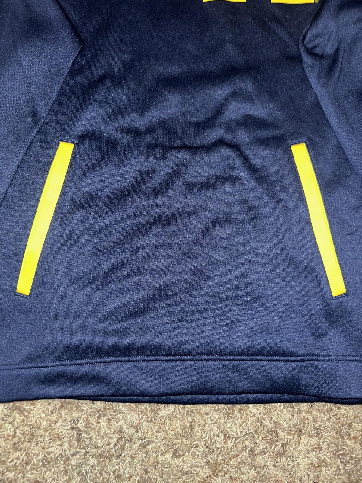 Designer Jordan Brand Michigan Wolverines Navy 2-Hit Performance Pullover Hoodie Size US S / EU 44-46 / 1 - 3 Thumbnail