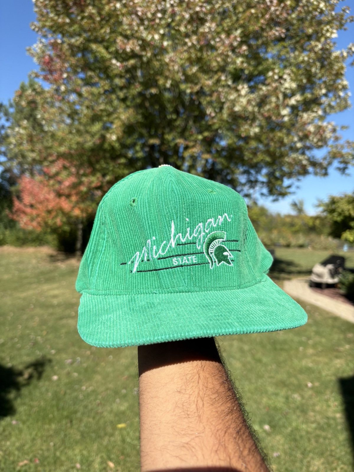 Other Michigan State Spartans MSU Rage Vintage 70s Corduroy Hat Size ONE SIZE - 1 Thumbnail