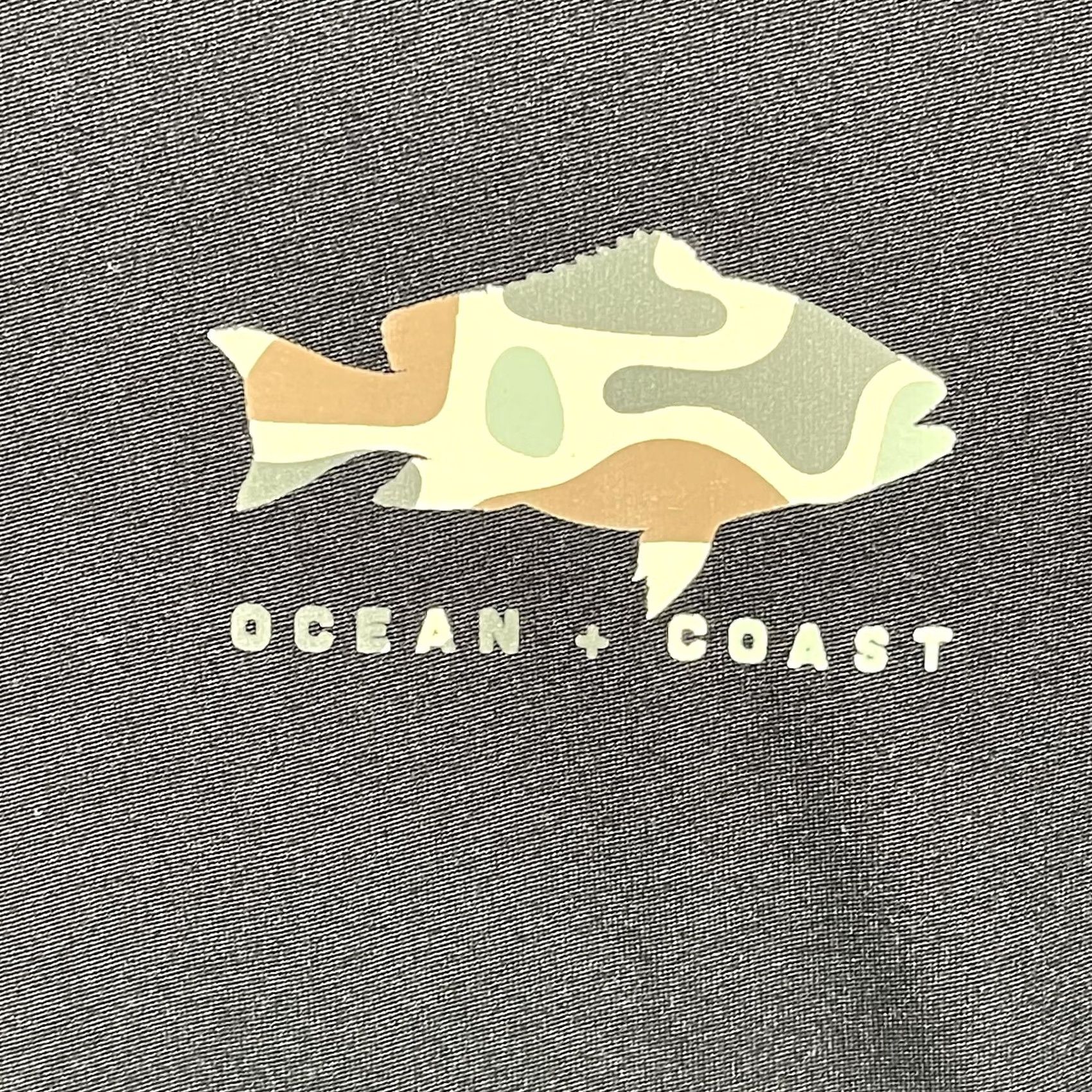 Vintage Ocean + Coast Shirt Mens L Black Camo Fish Graphic Long Sleeve Fishing Tee Size US L / EU 52-54 / 3 - 3 Thumbnail